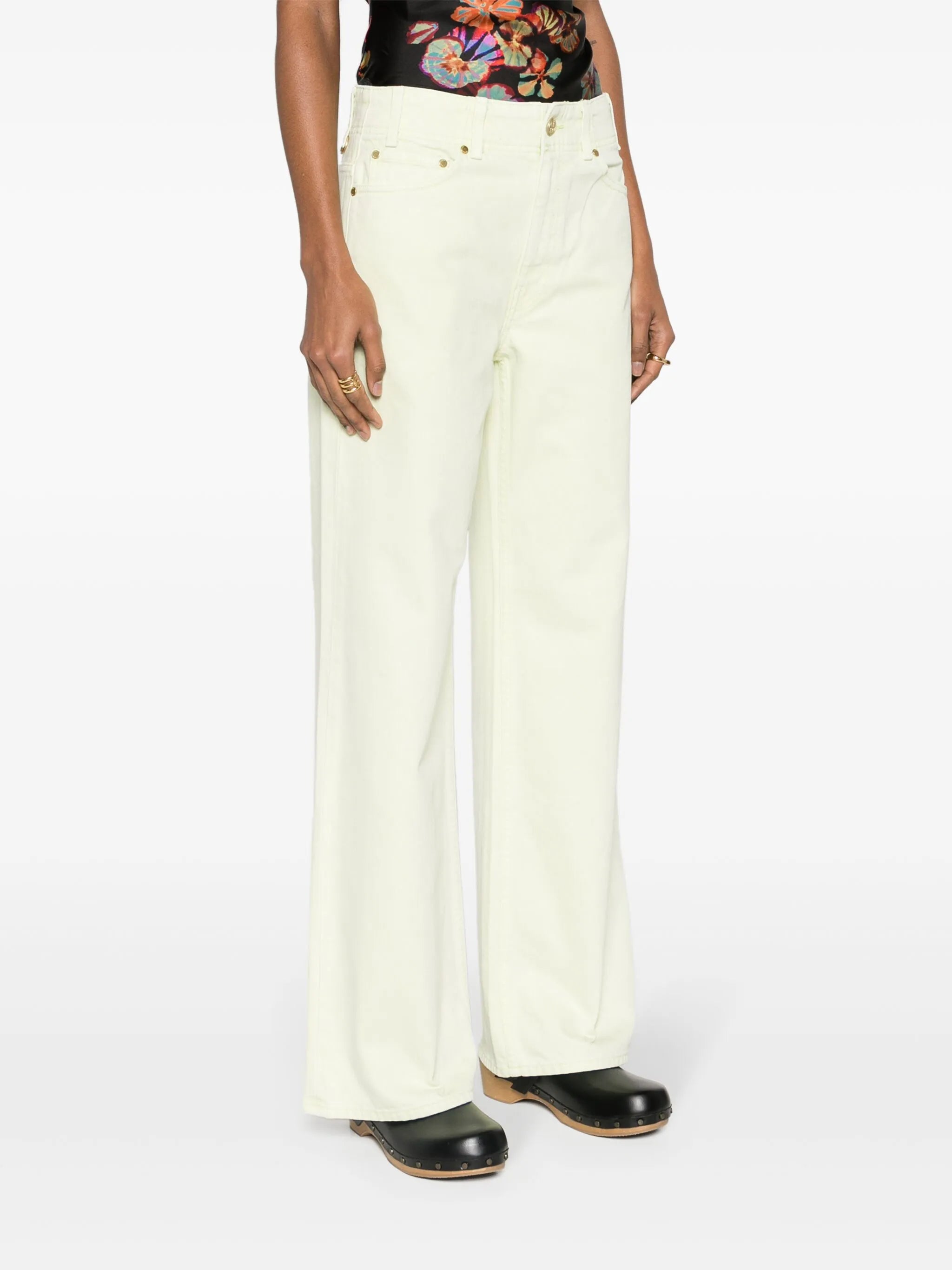 Elodie high-rise straight-leg jeans