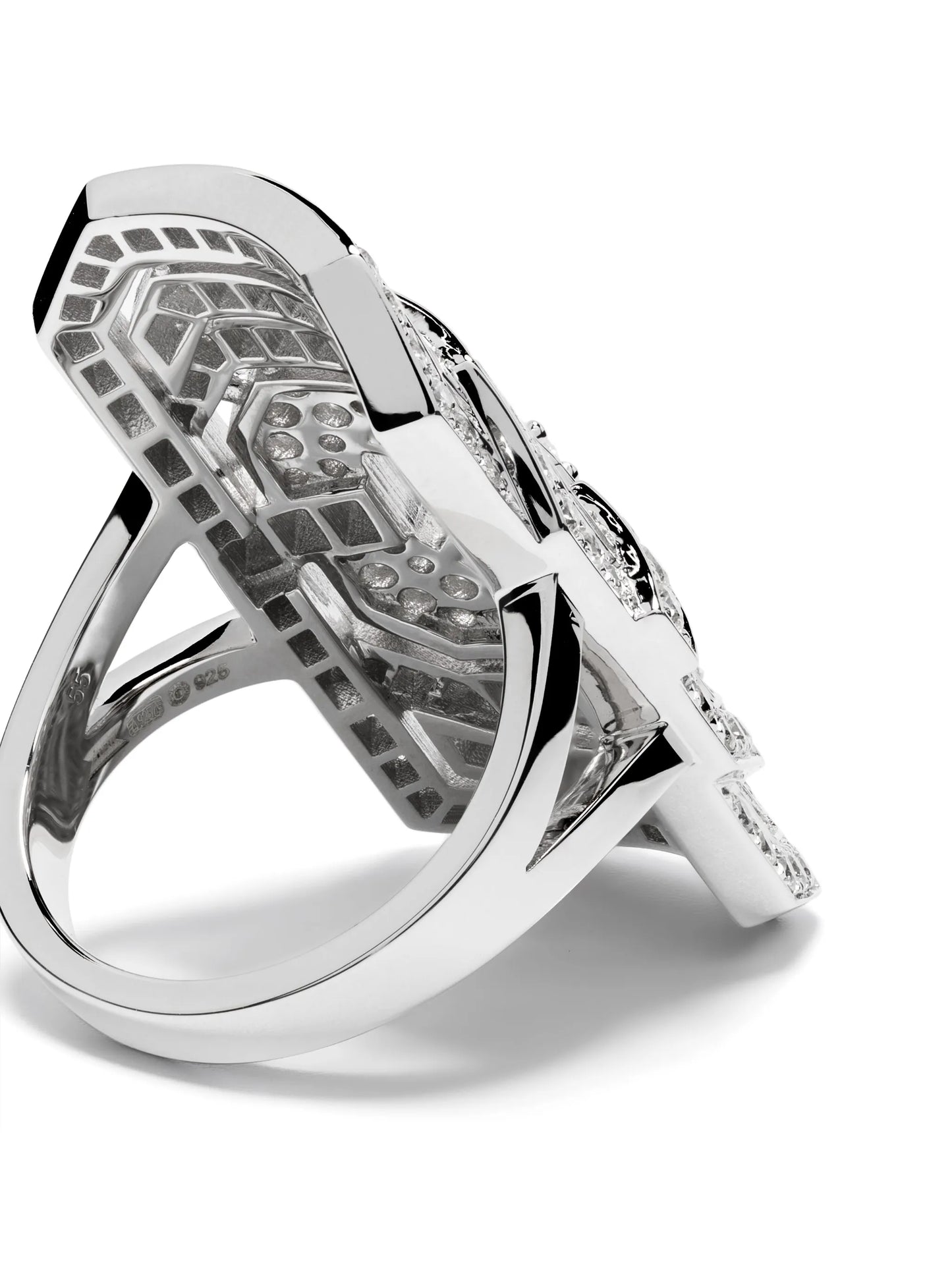 Ring My Way XXL sterling silver and diamond cocktail ring