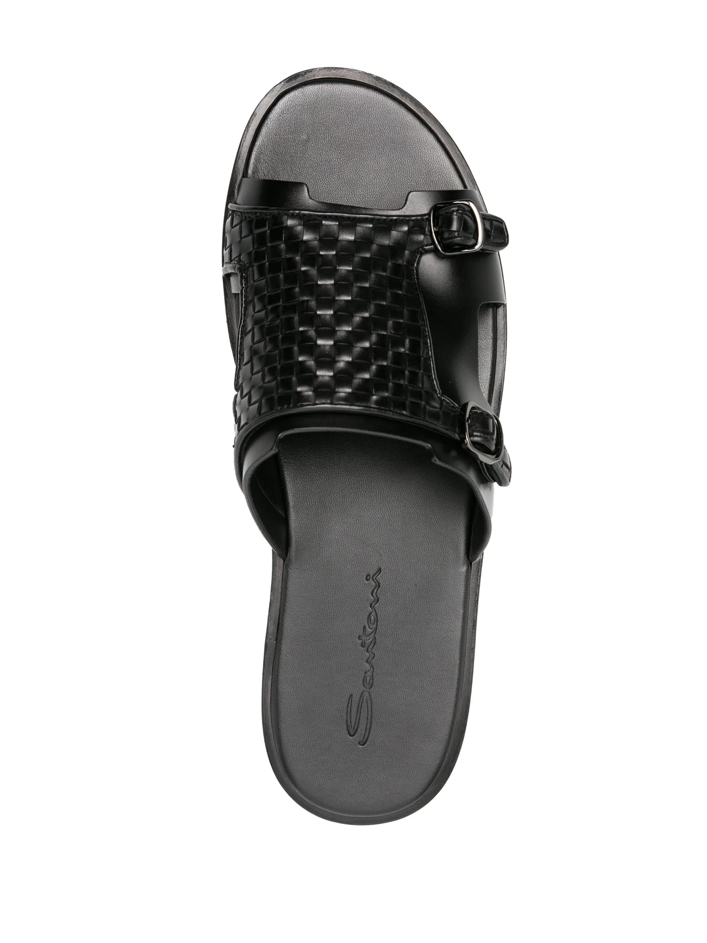 Duo leather slides