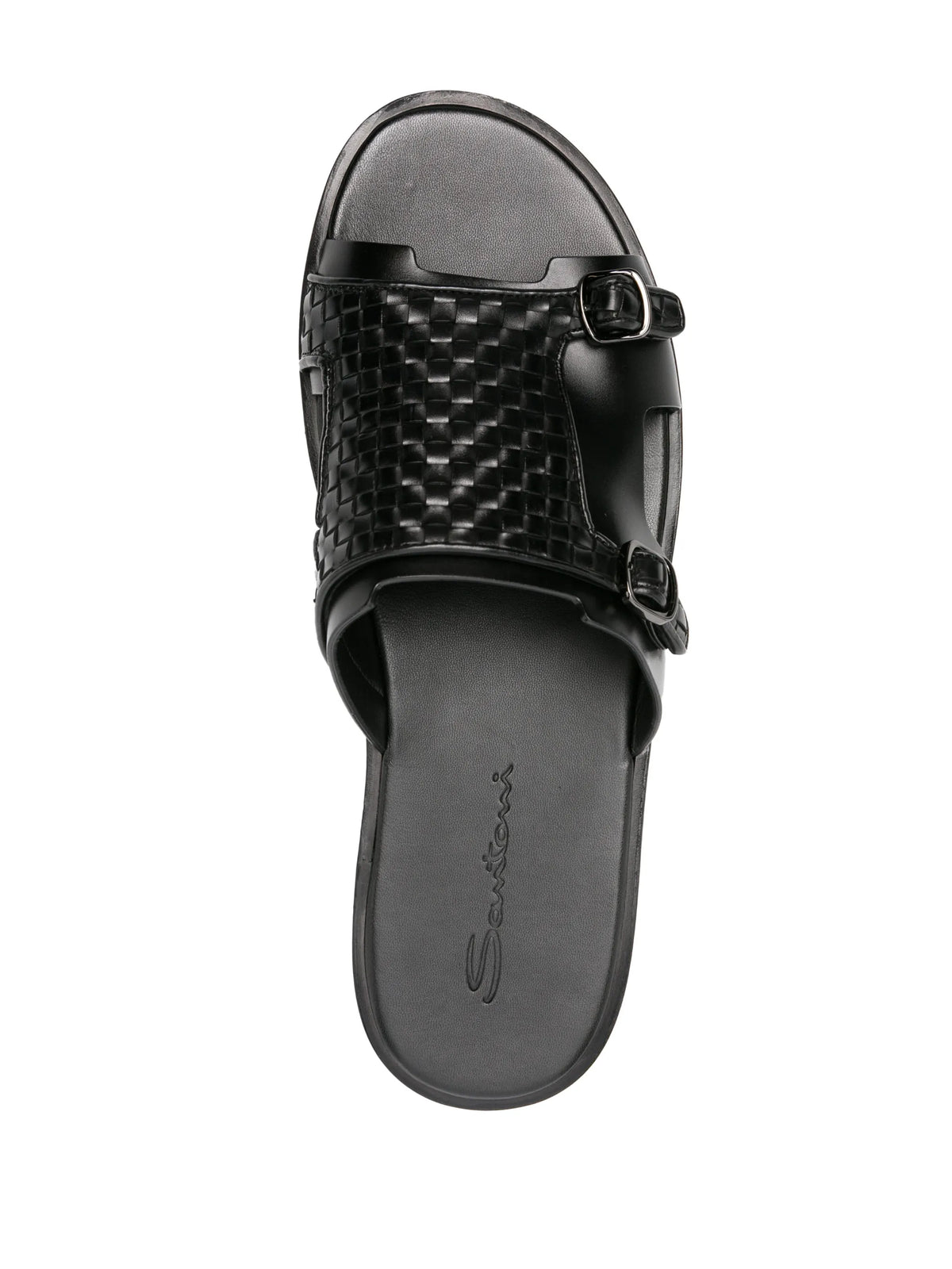 Duo leather slides