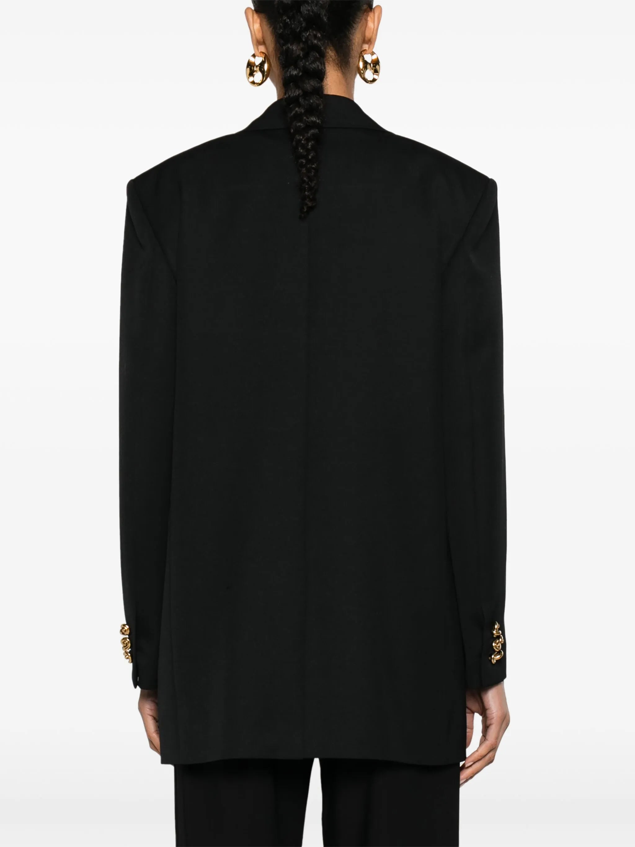 Sartorial double-breasted cotton blazer