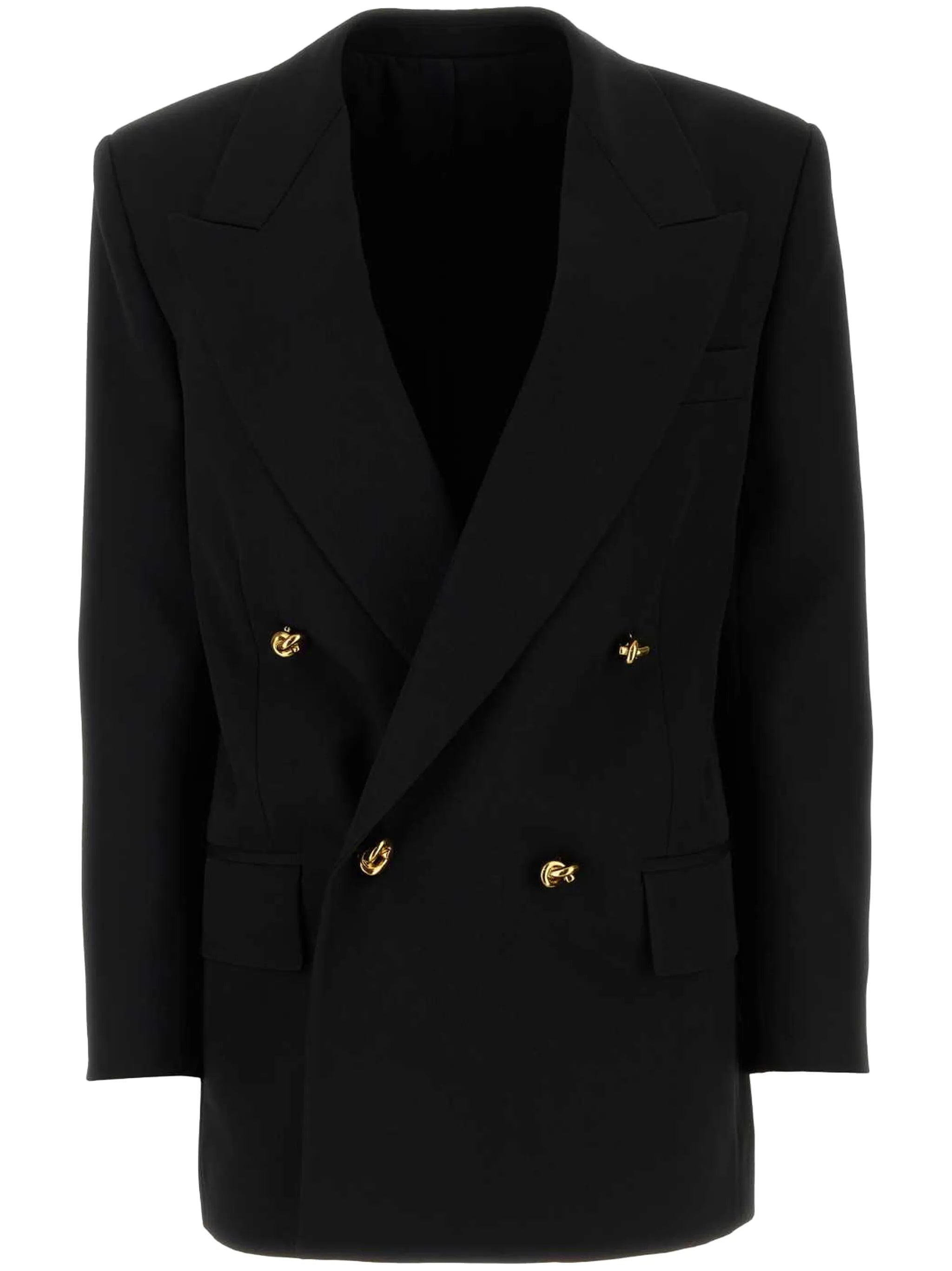 Sartorial double-breasted cotton blazer