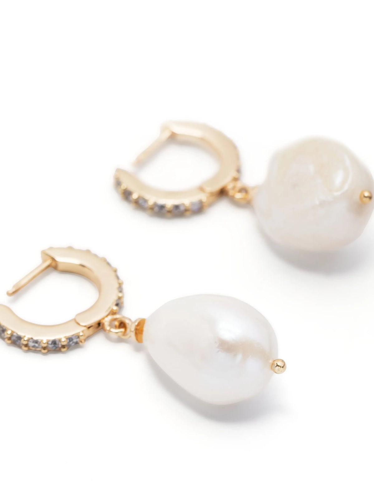 pearl-pendant earrings