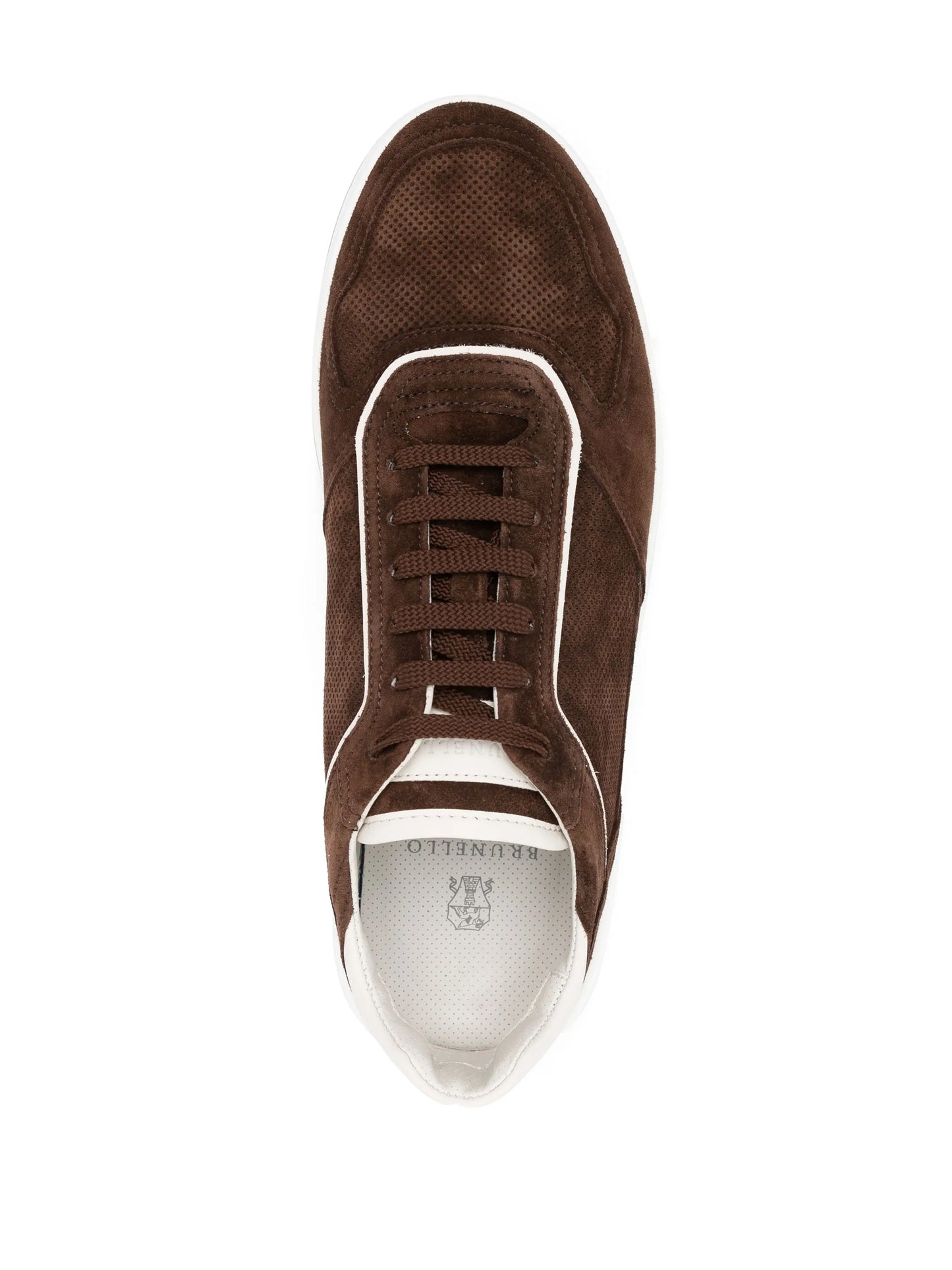 suede low-top sneakers