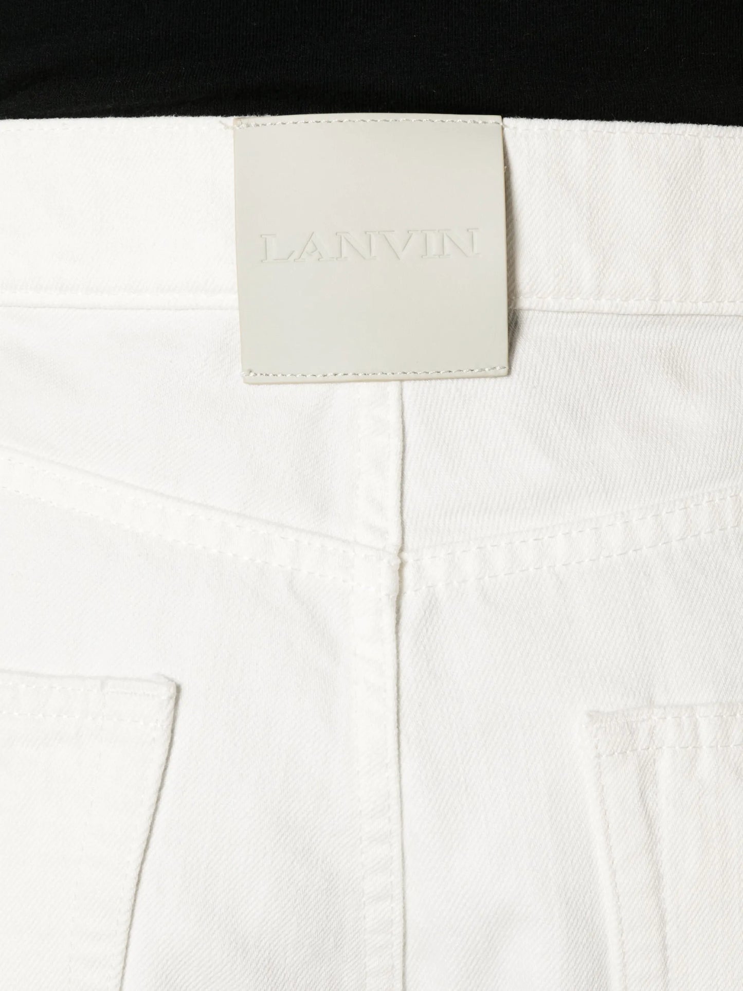 Twisted straight-leg jeans