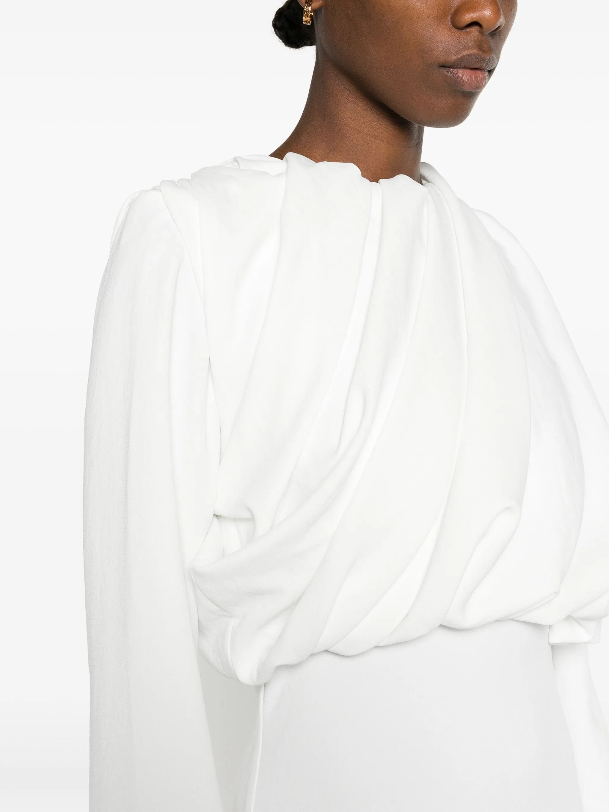 Ollie drapped midi dress