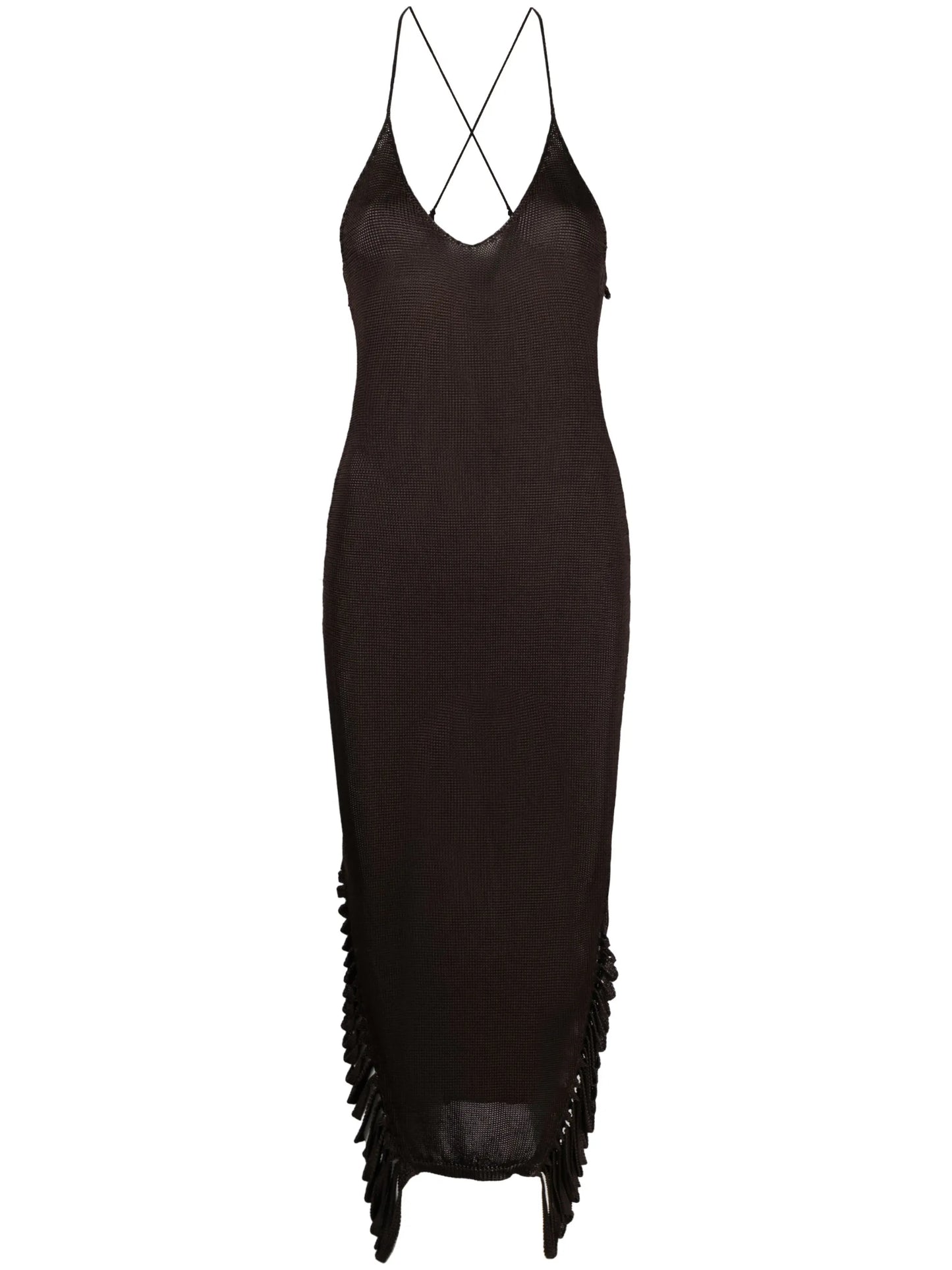 Stalacite slip midi dress