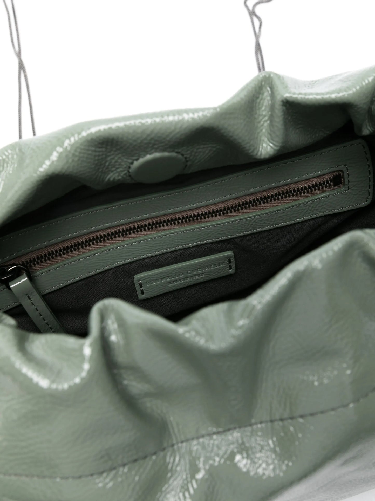 logo-debossed leather shoulder bag