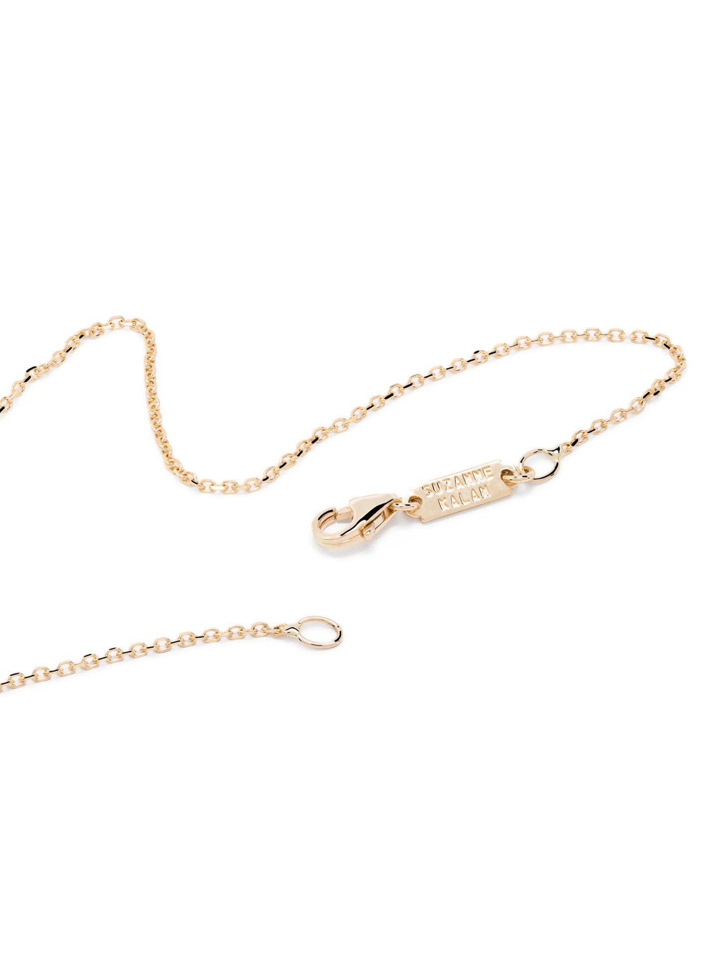 18kt yellow gold Frenzy emerald and diamond necklace