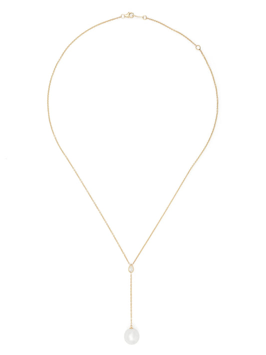 14kt yellow gold Sea Of Beauty pearl and diamond necklace