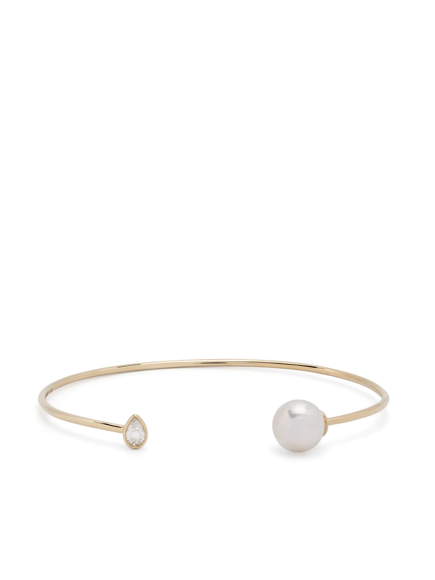14kt yellow gold Sea Of Beauty pearl and diamond bracelet