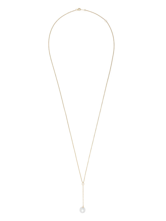 14kt yellow gold Sea Of Beauty pearl and diamond long necklace