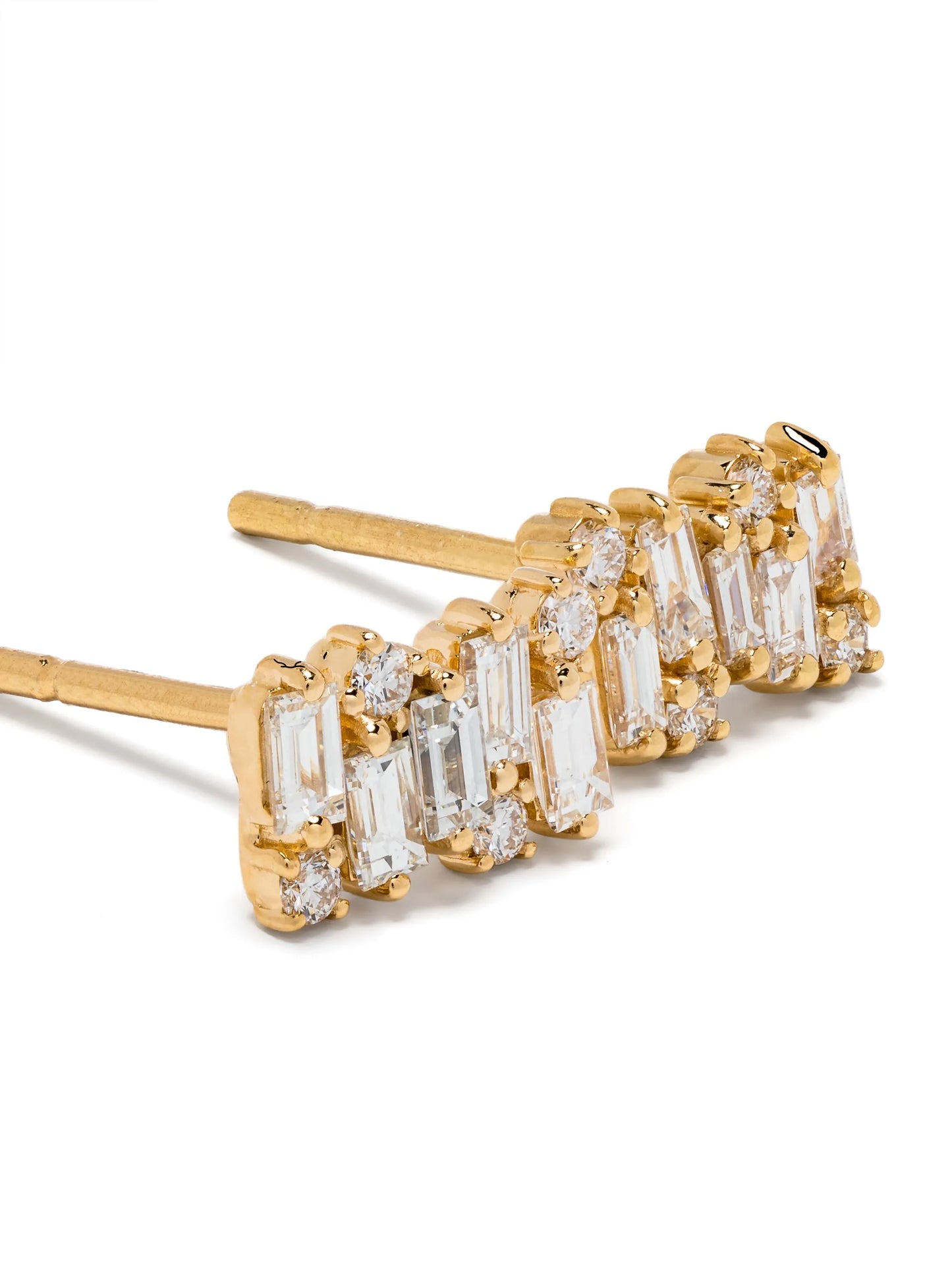 18kt yellow gold Shimmer diamond stud earrings