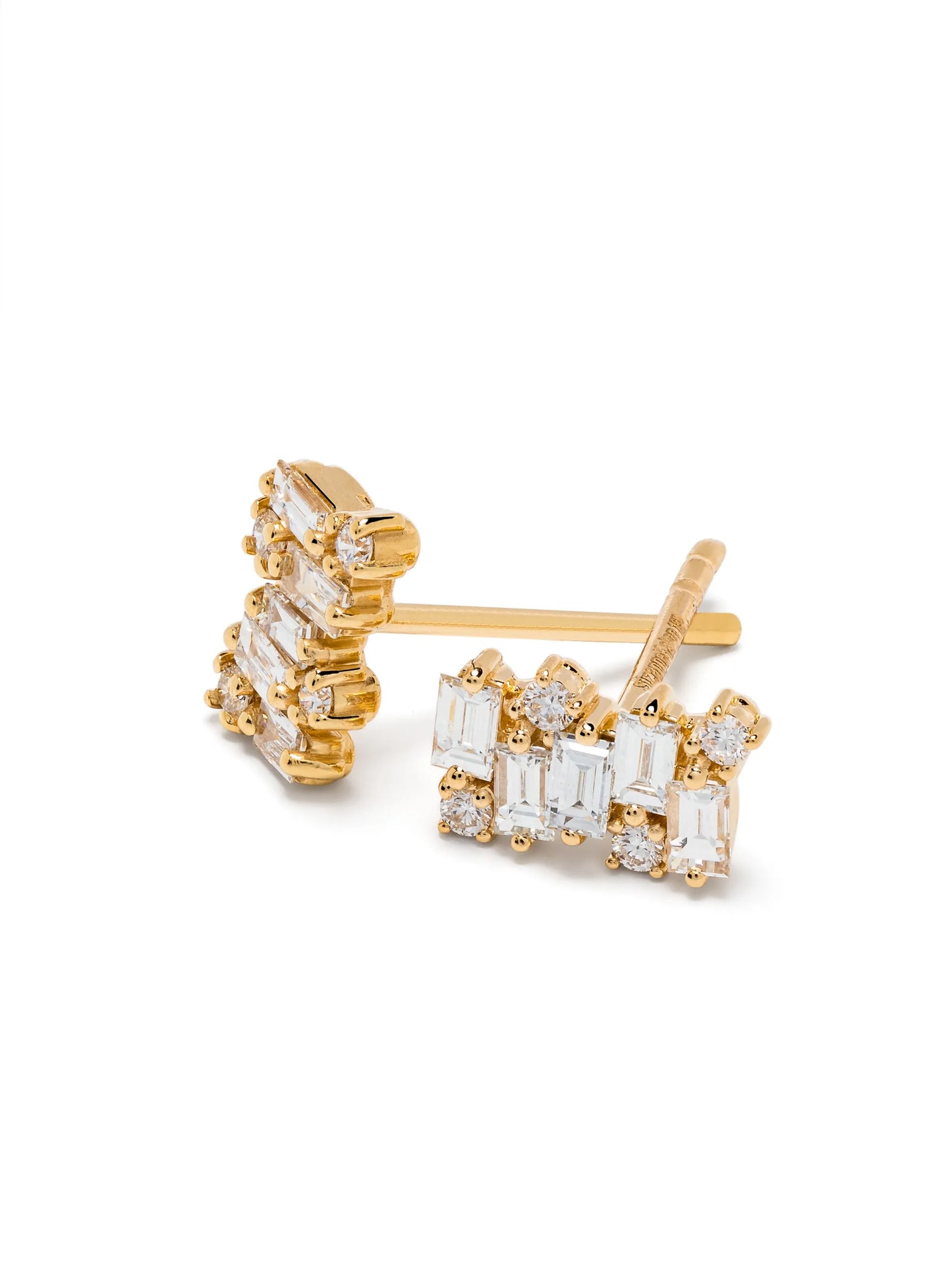 18kt yellow gold Shimmer diamond stud earrings