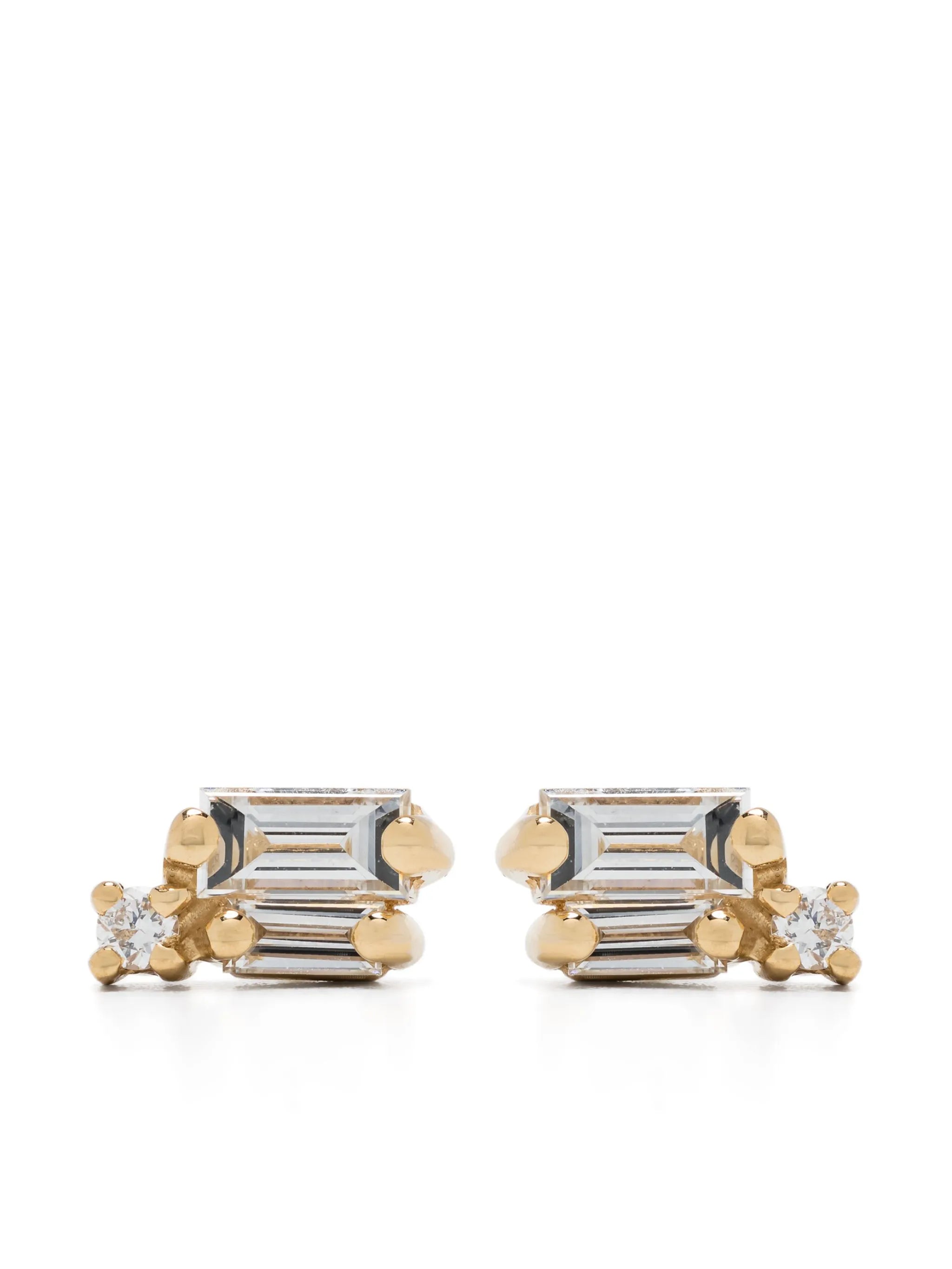 18kt yellow gold Bold Burst diamond stud earrings