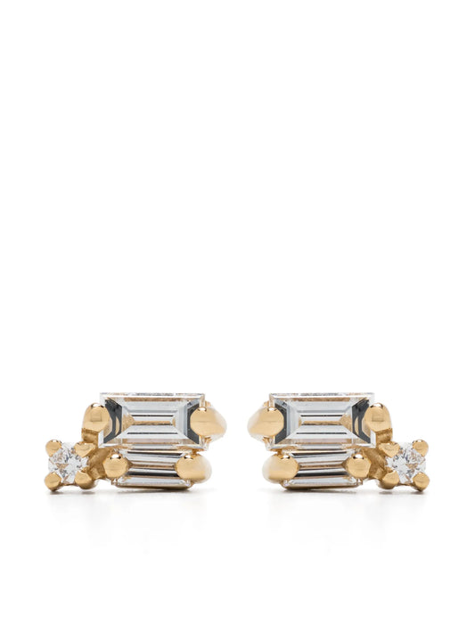 18kt yellow gold Bold Burst diamond stud earrings