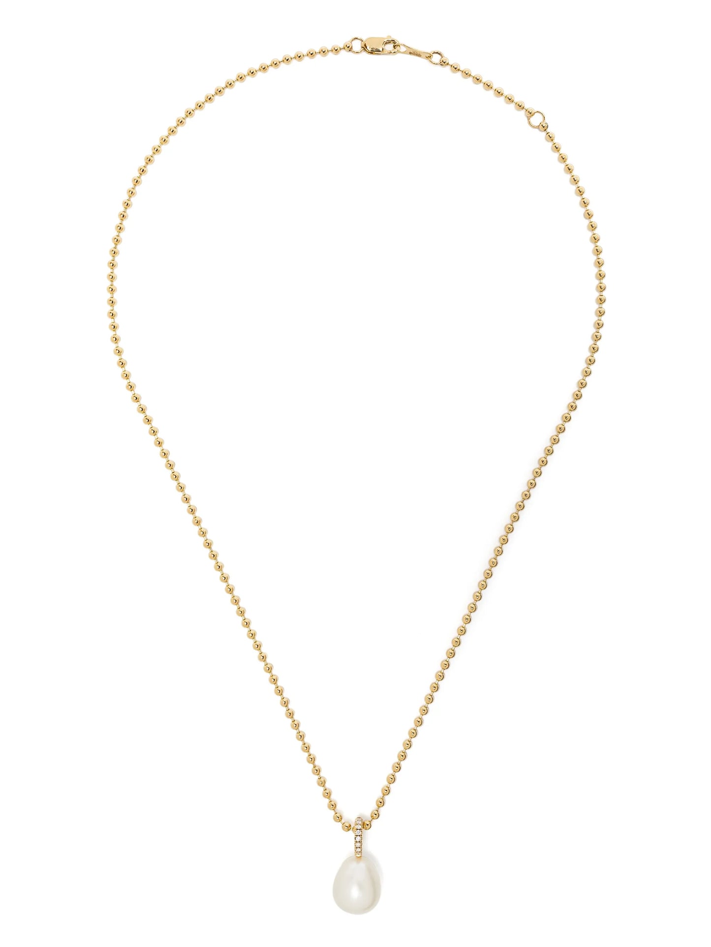 14kt gold Sea Of Beauty pearl and diamond medium necklace
