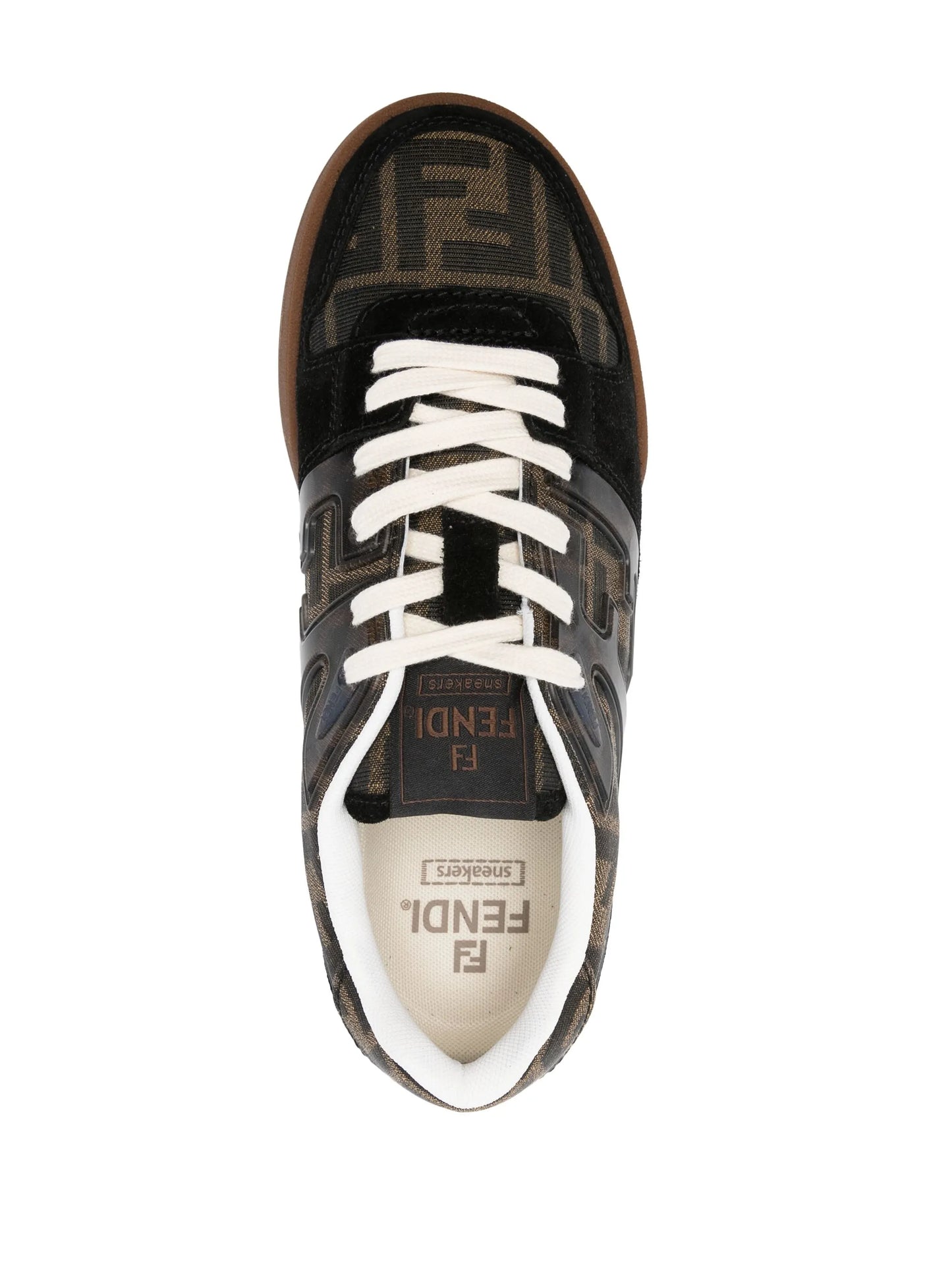 Zucca-monogram panelled sneakers