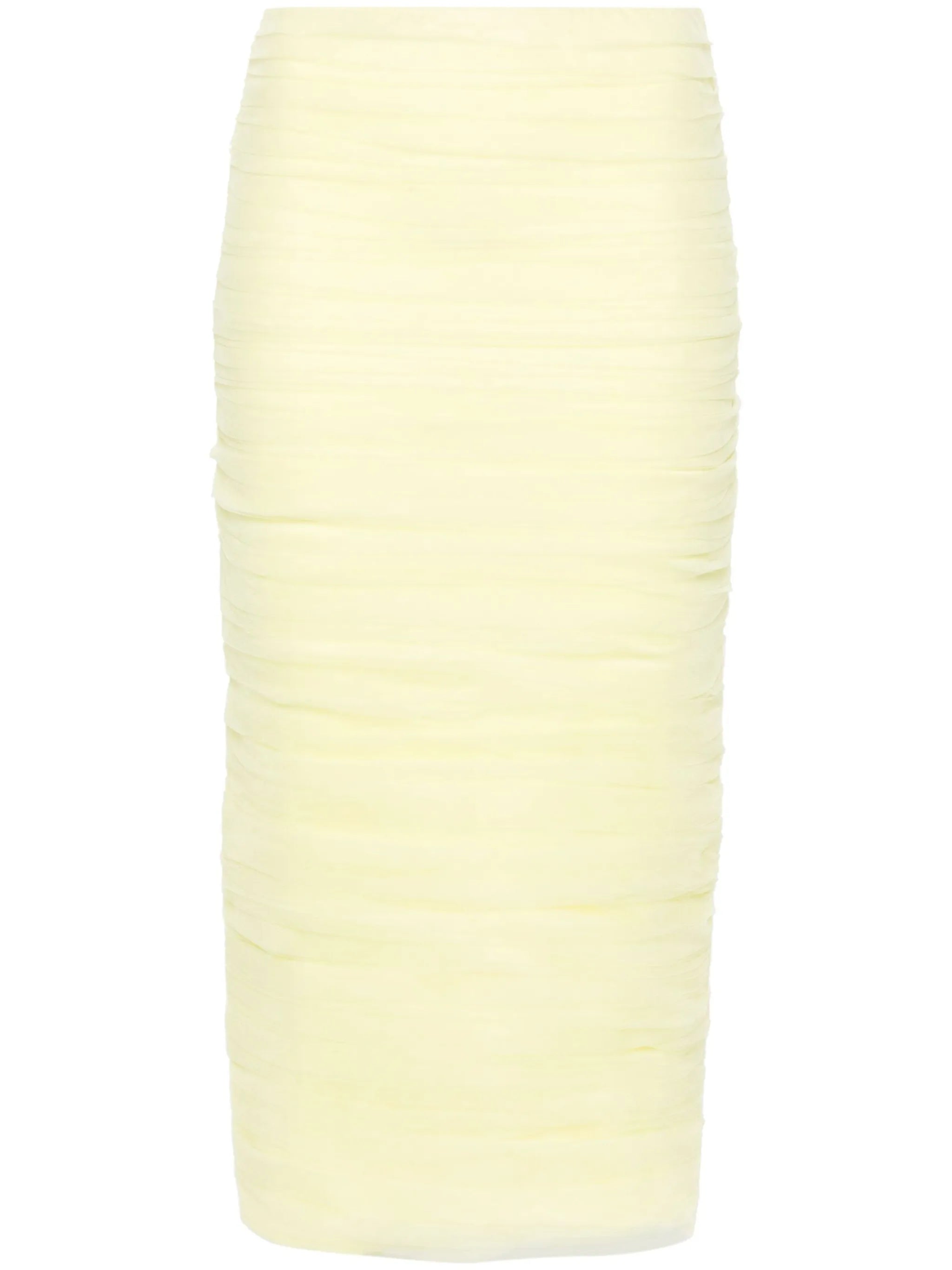 draped tulle pencil skirt