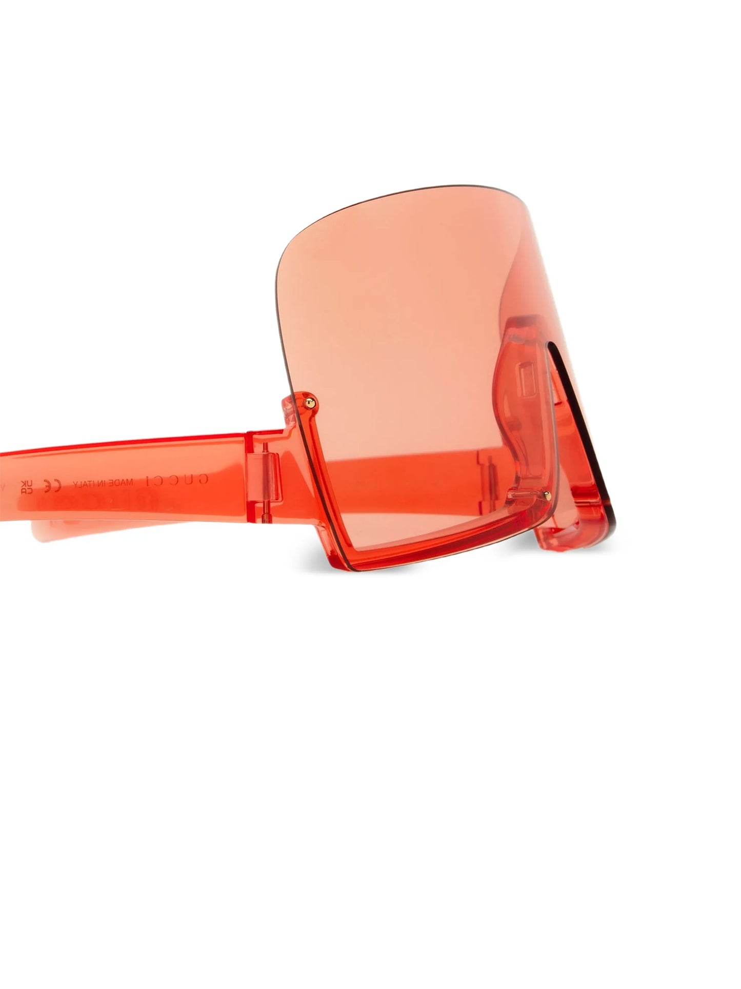 oversized shield-frame sunglasses