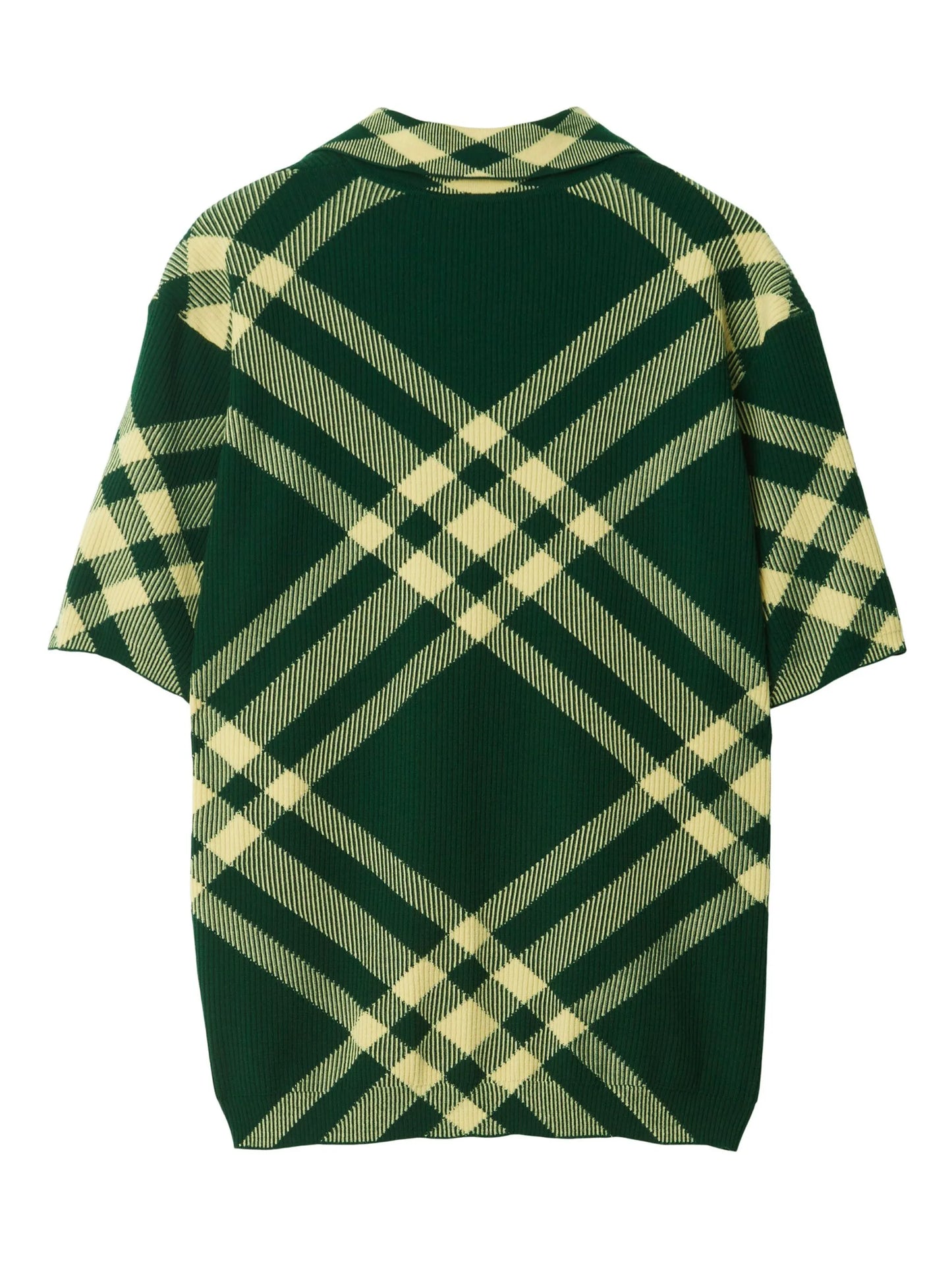 Vintage Check fine-ribbed polo shirt
