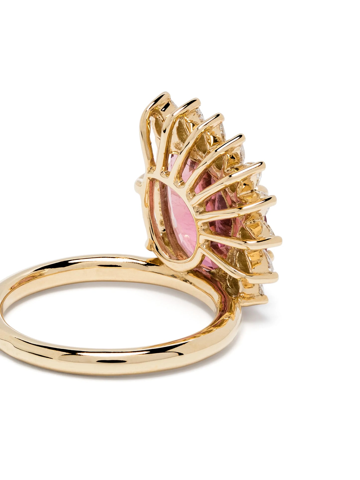 18kt yellow gold pink tourmaline Sun Nº3 ring
