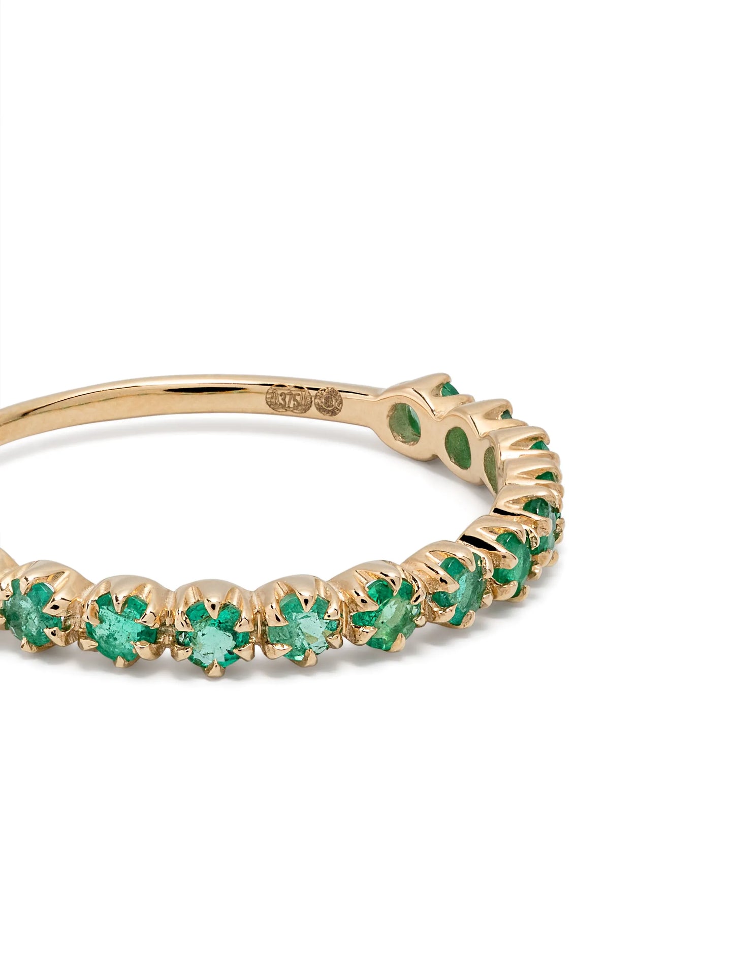 9kt yellow gold Ava Nº2 emerald ring
