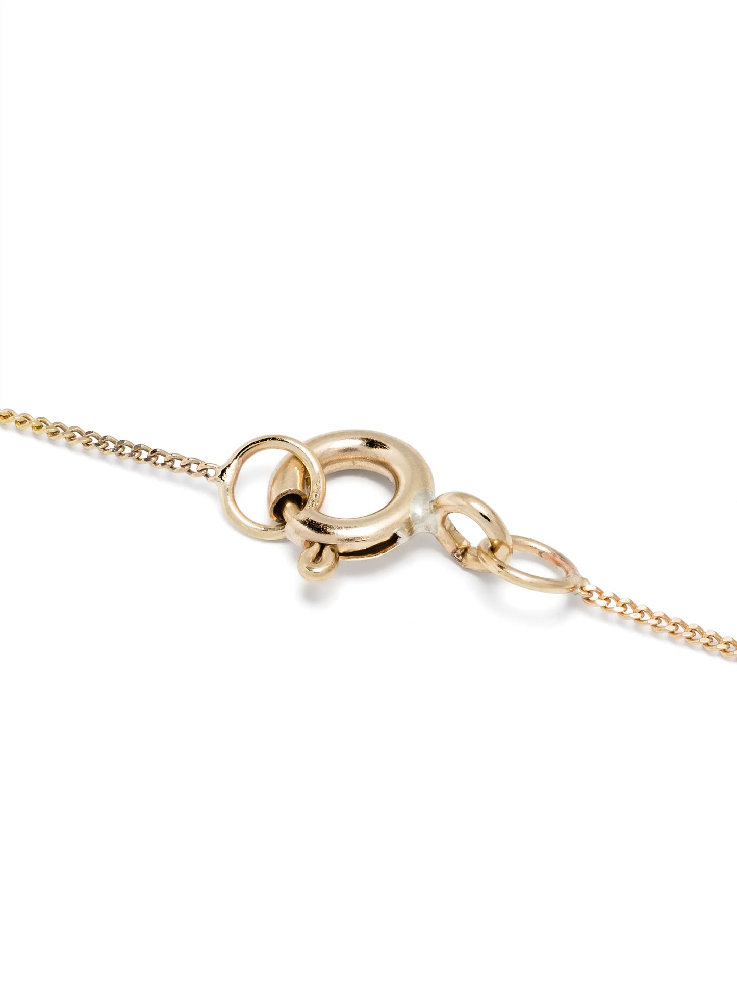 9kt yellow gold Orso diamond and turquoise necklace