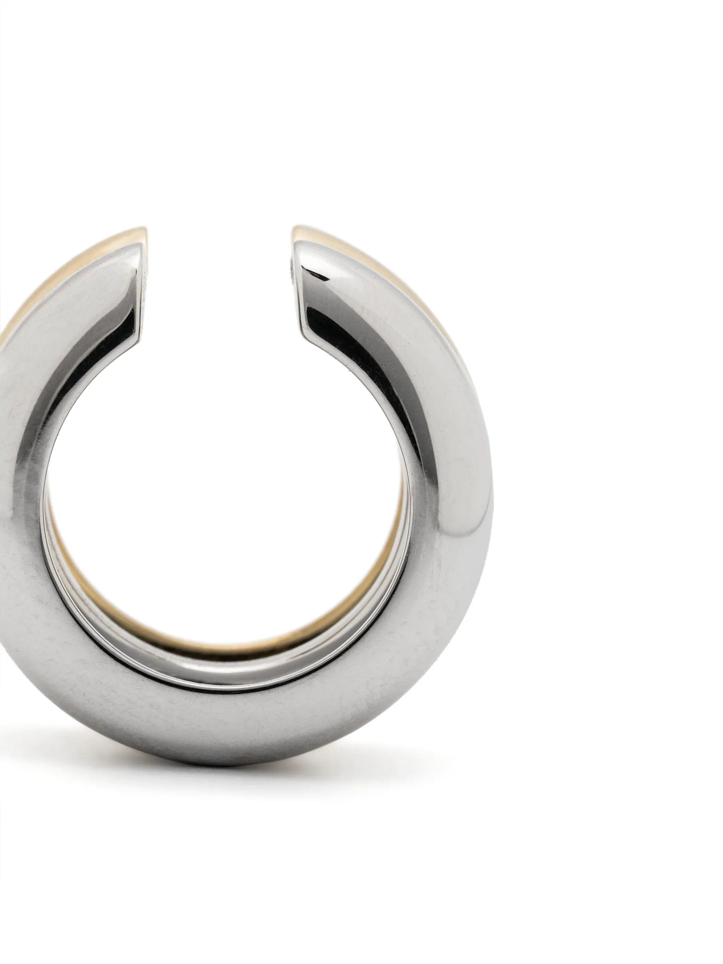 9kt white and yellow gold Bouée ear cuff