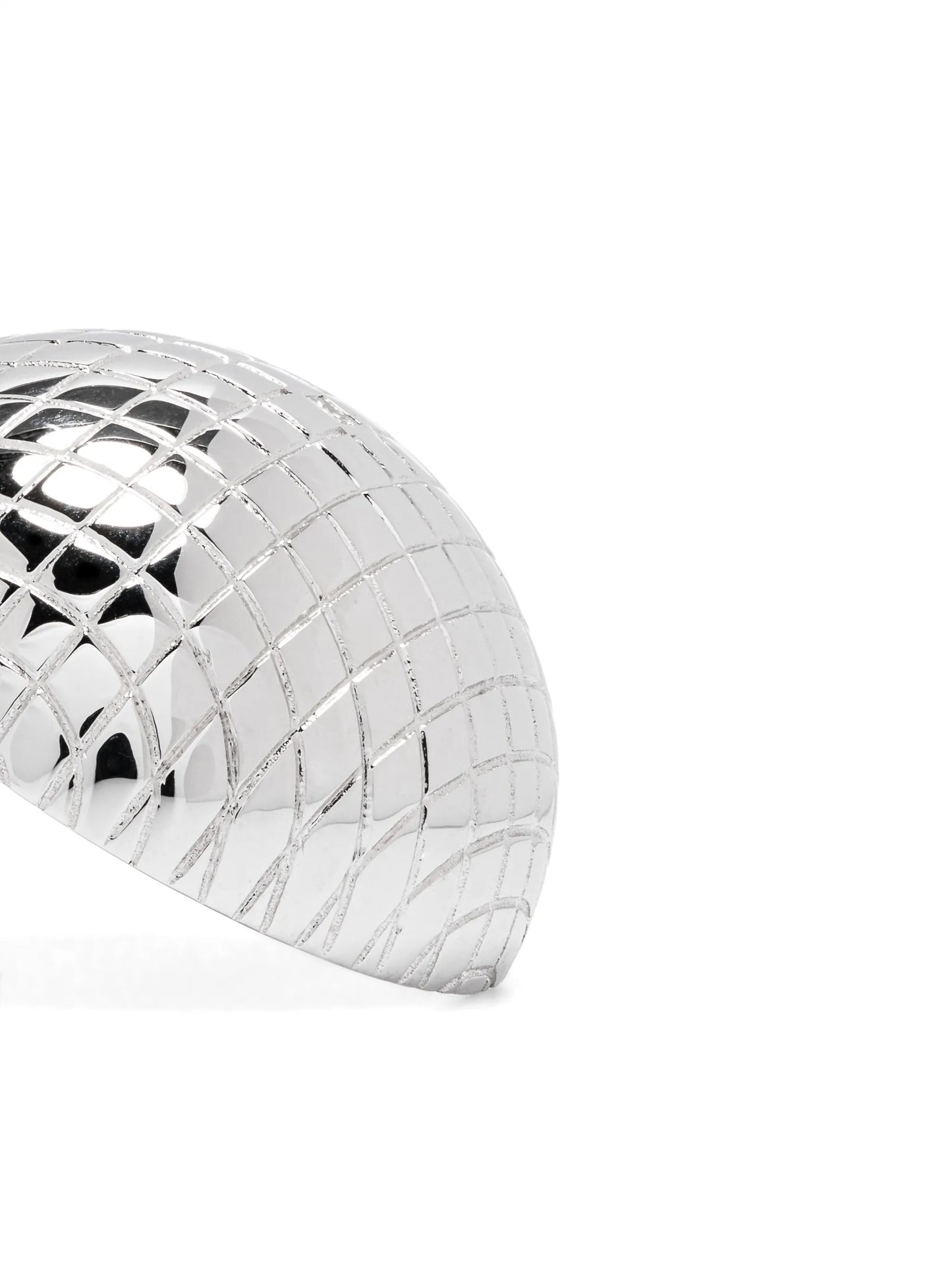 9kt white gold Maxi Boucles D'oreille Boule Disco earrings