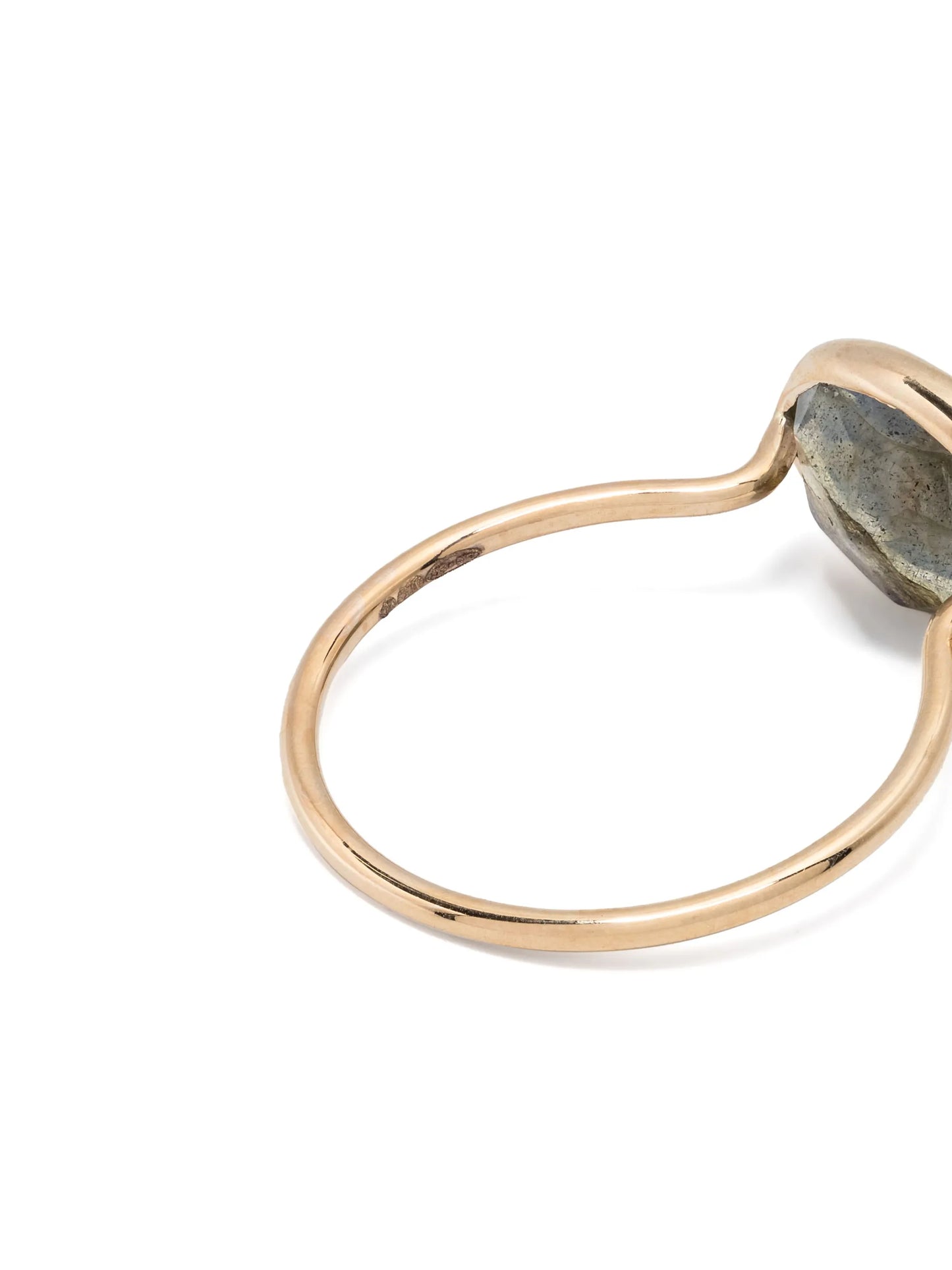 9kt yellow gold Orso diamond and labradorite ring