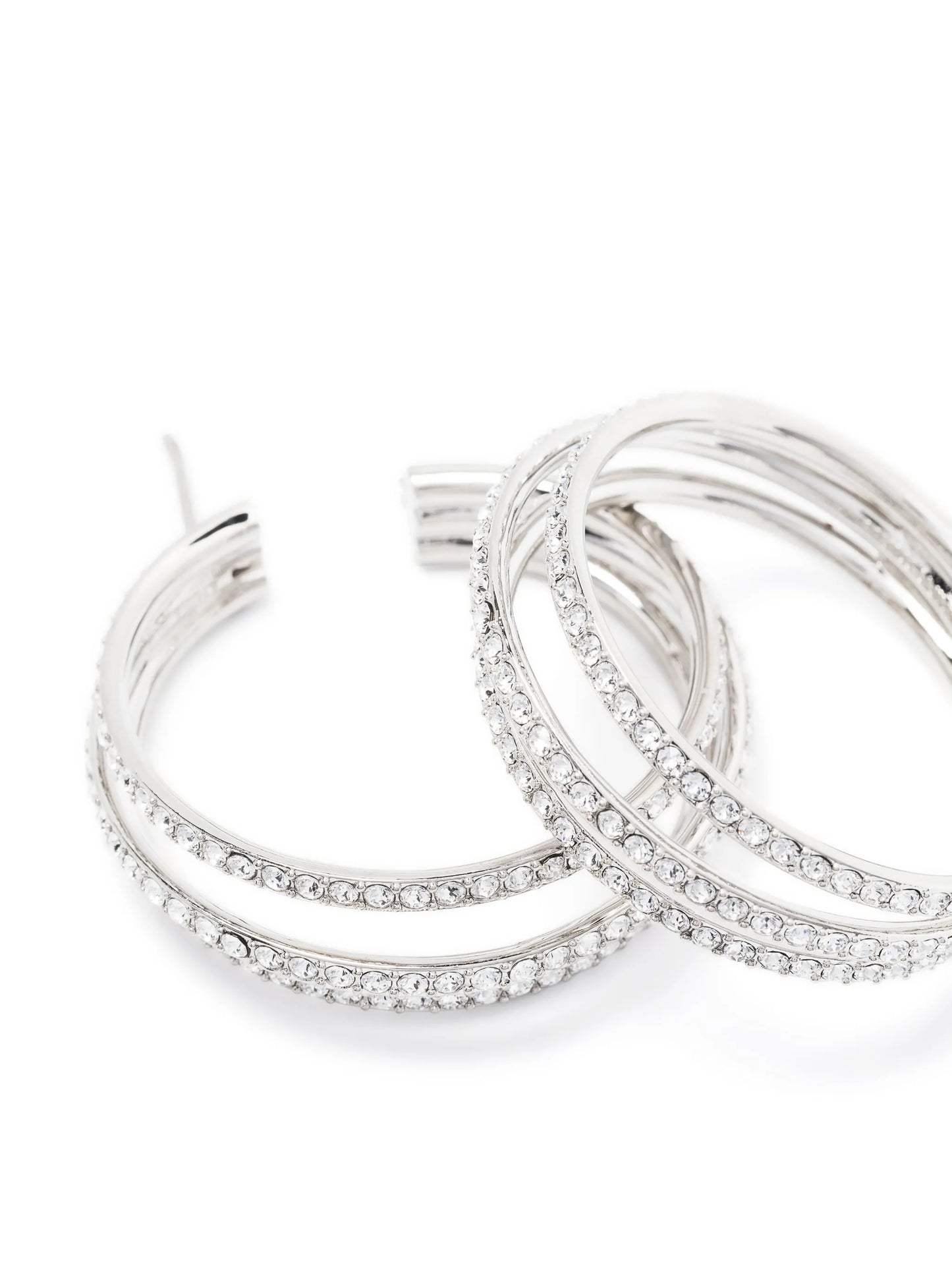 Vittoria crystal-embellished hoop earrings