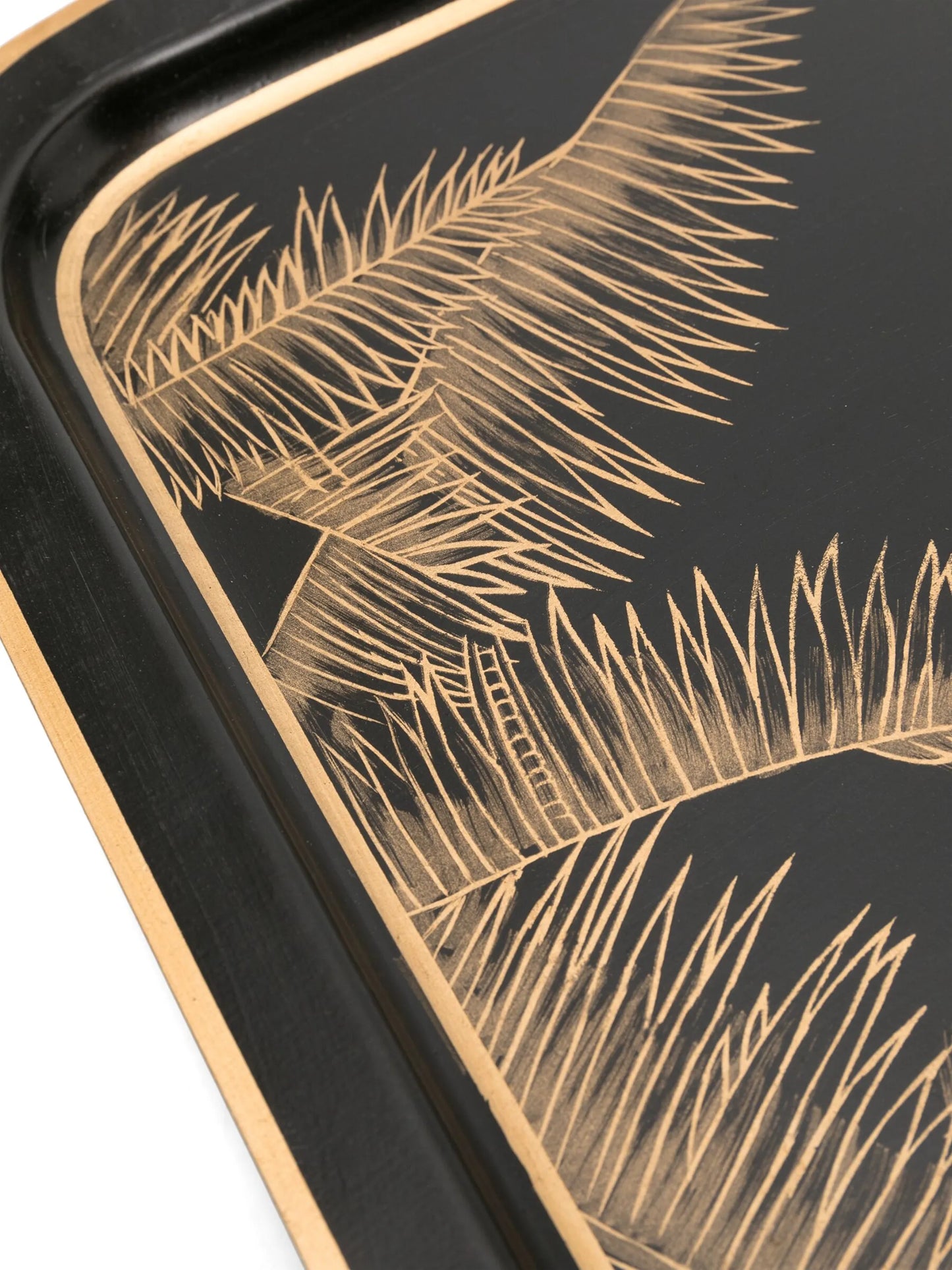 x Browns palm tree-print iron tray (43cm x 30cm)