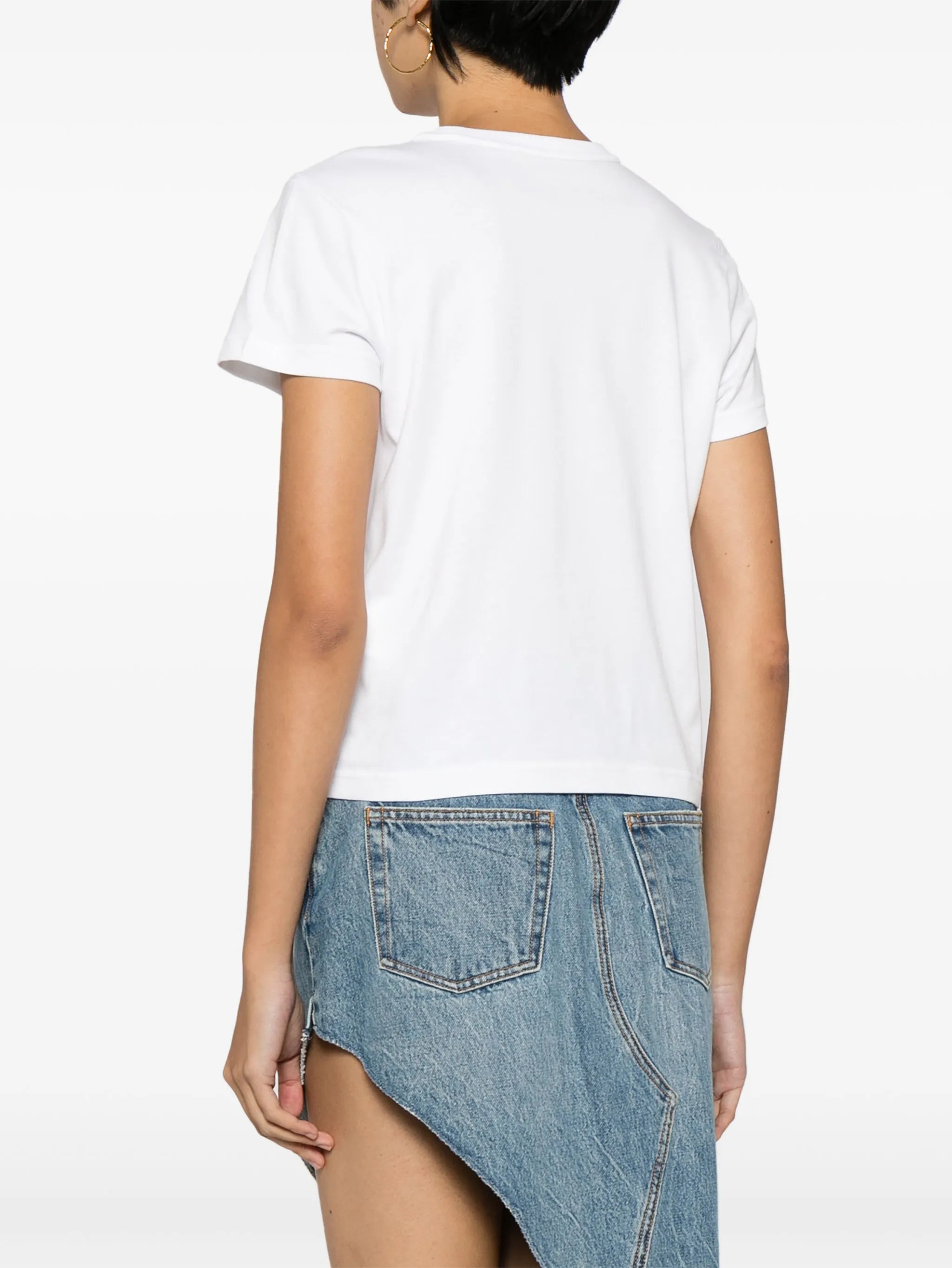 logo-embossed cotton T-Shirt
