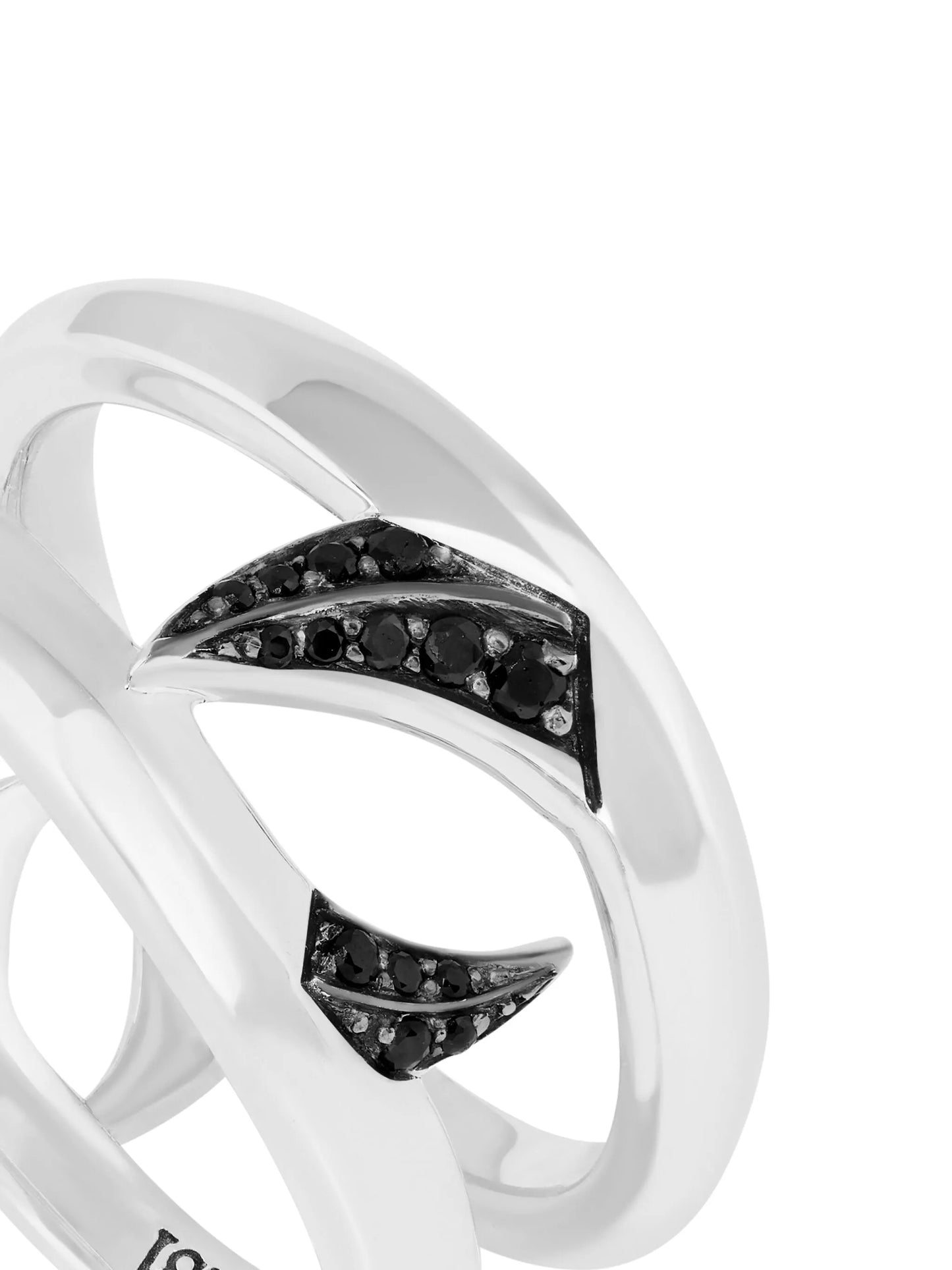 Double Thorn sapphire ring