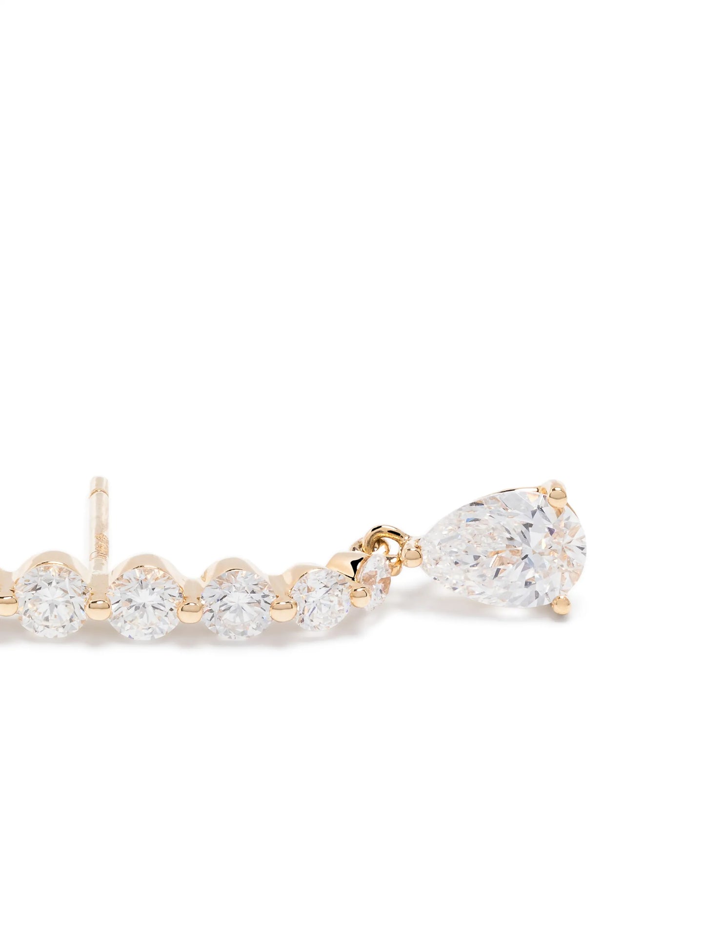 18kt yellow gold diamond lobe cuff