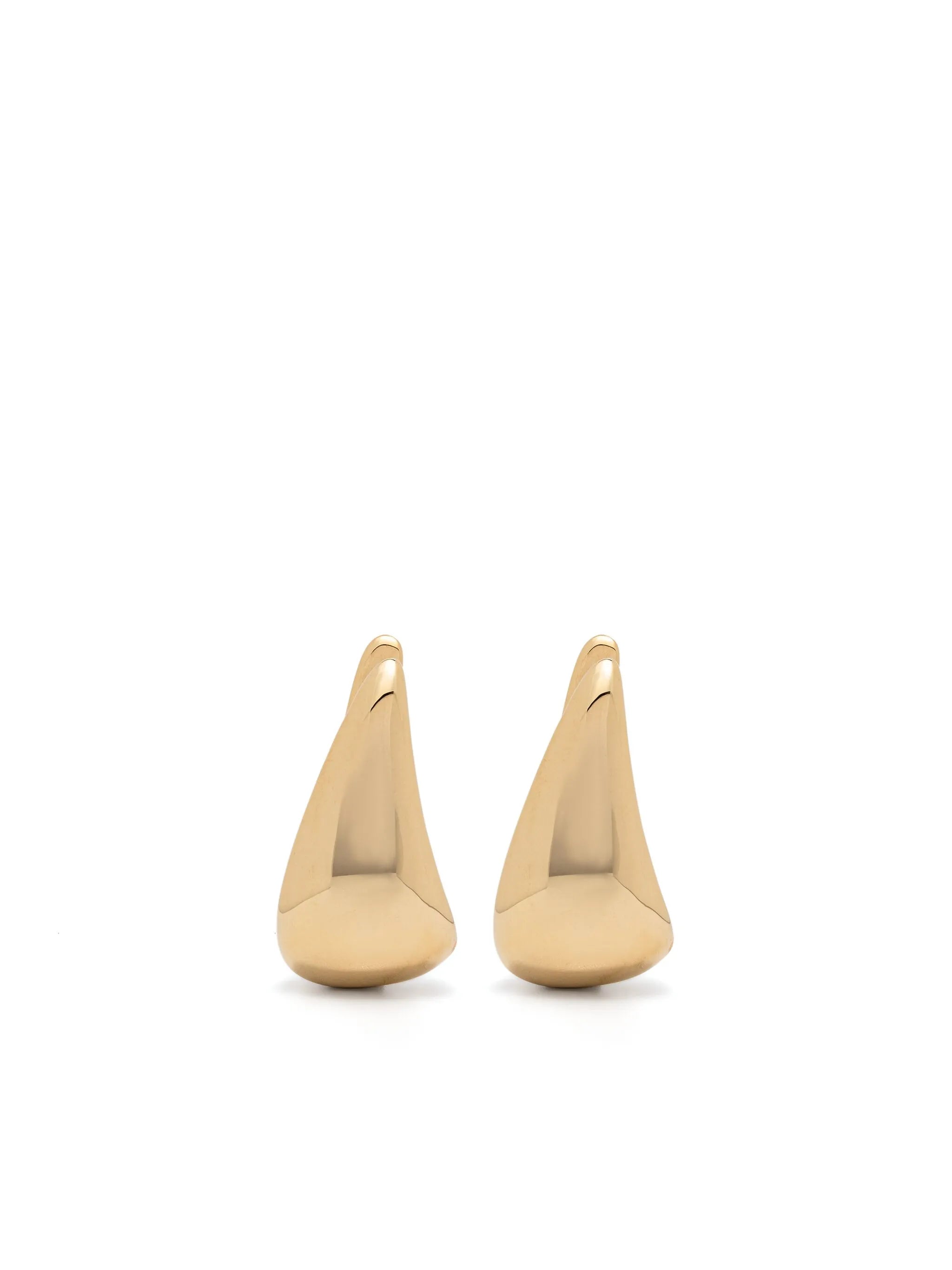 18k yellow gold claw-shaped earrings