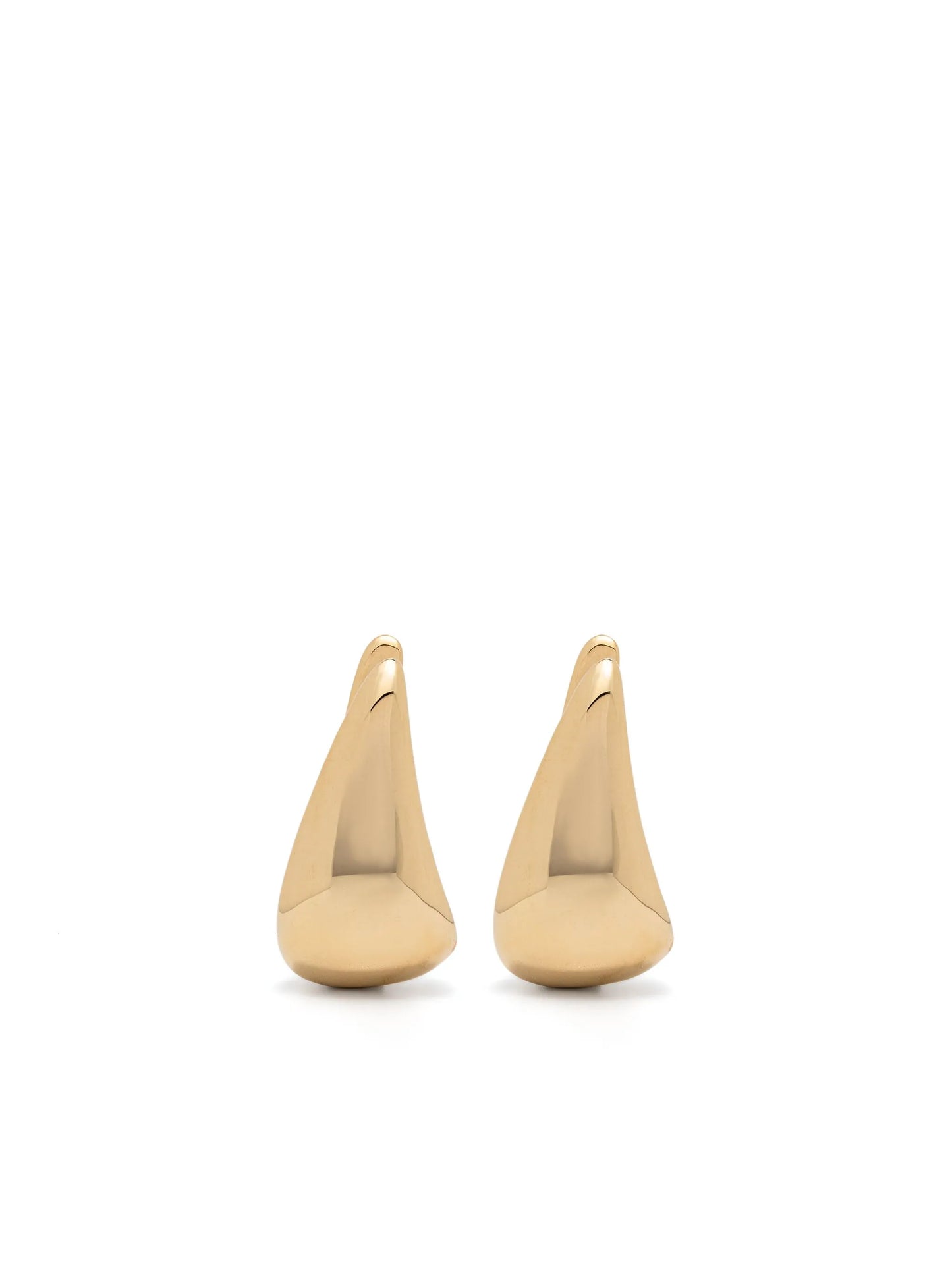 18k yellow gold claw-shaped earrings