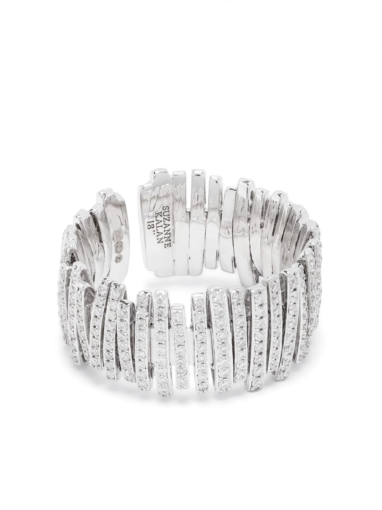 18kt white gold white diamond ring