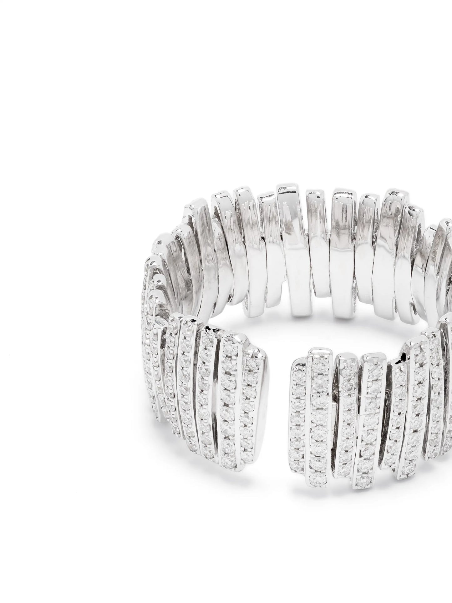 18kt white gold white diamond ring