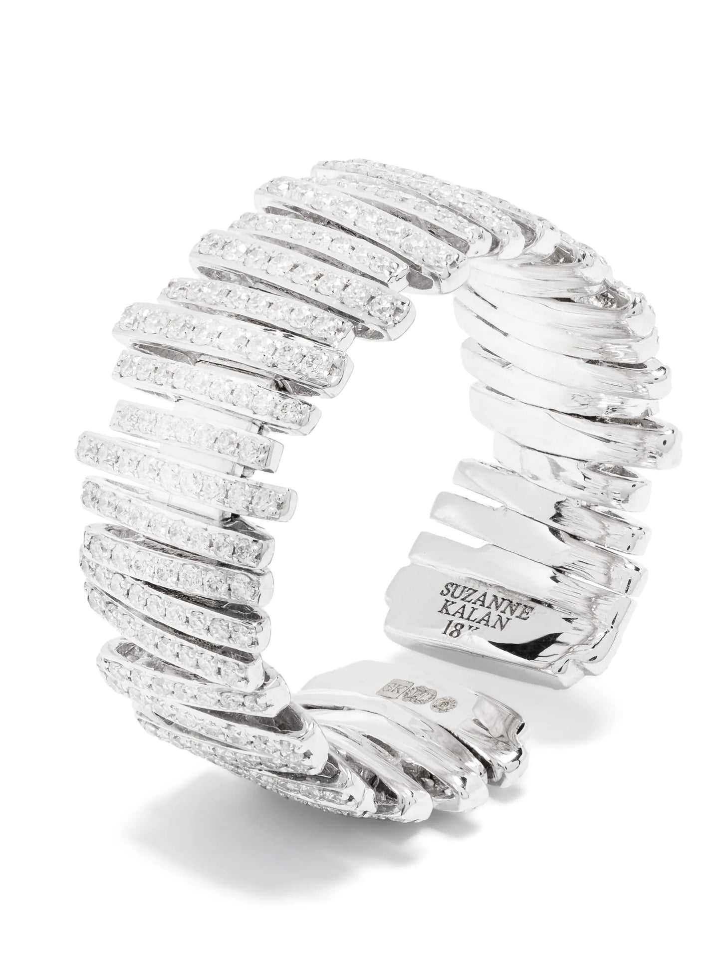 18kt white gold white diamond ring