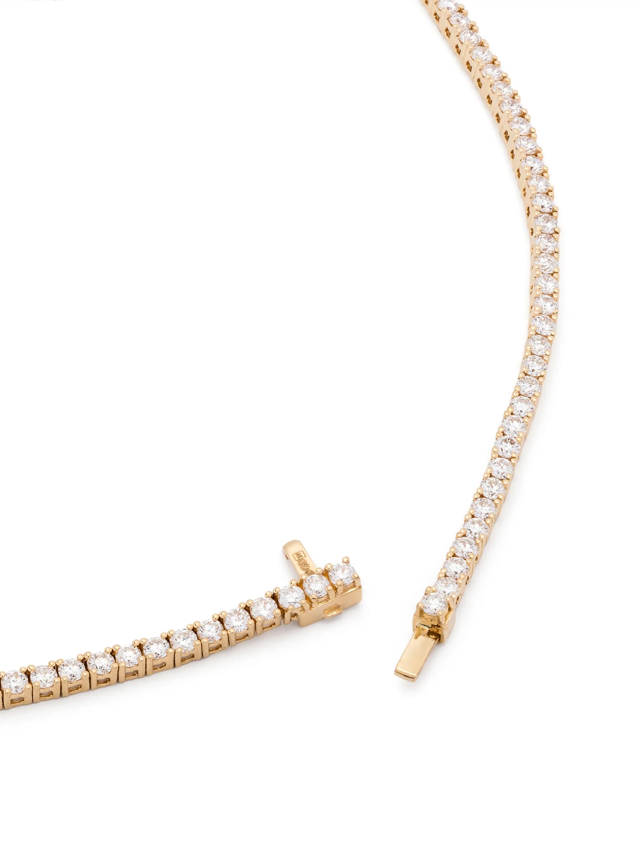 18kt yellow gold Selene diamond necklace