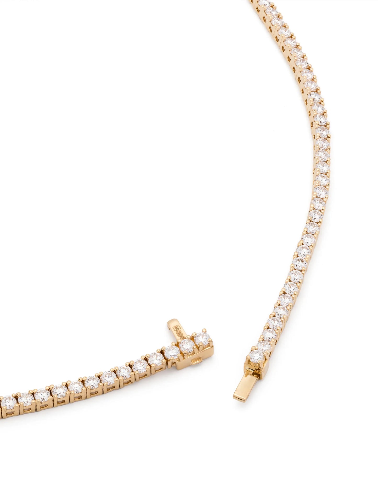 18kt yellow gold Selene diamond necklace