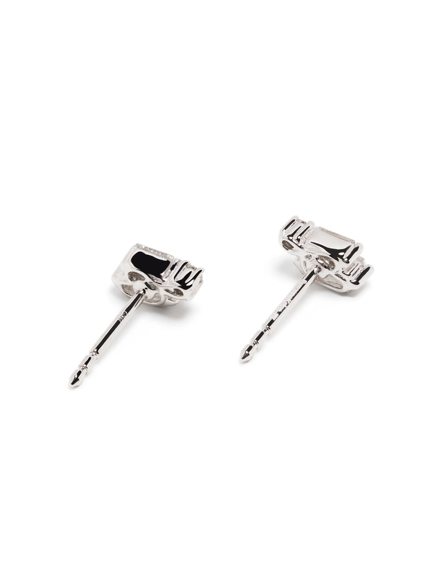 18kt white gold diamond stud earrings