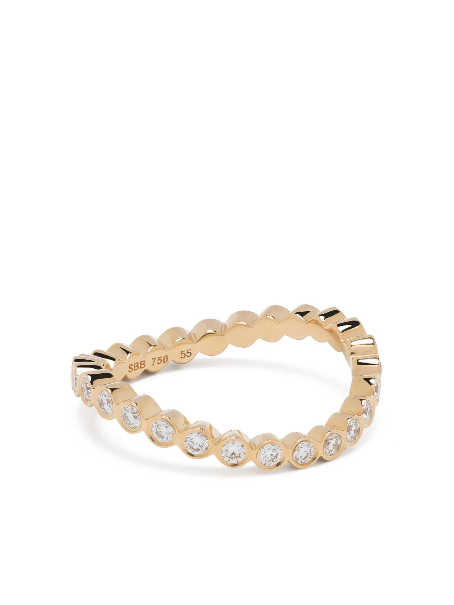 18kt yellow gold Courant d'Ensemble diamond ring