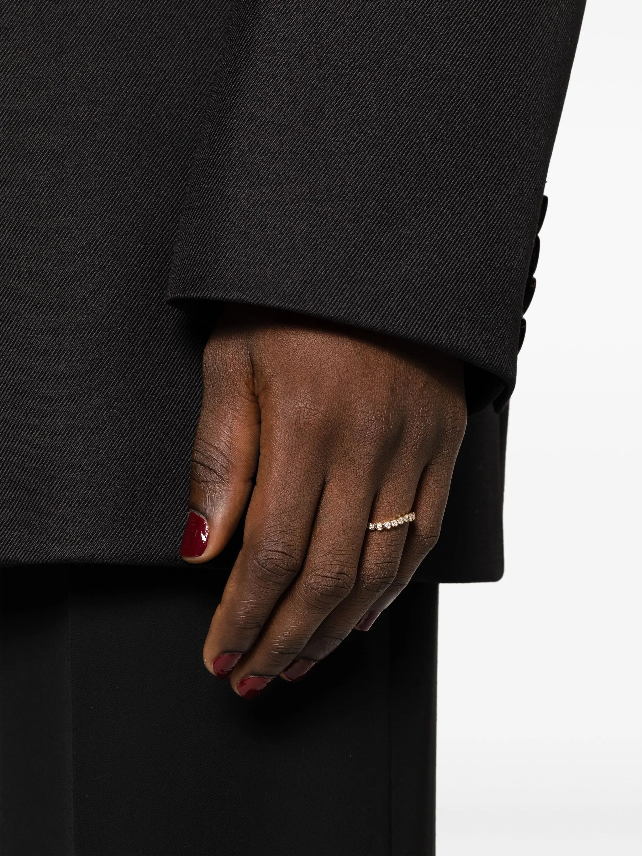 18kt yellow gold Courant d'Ensemble diamond ring