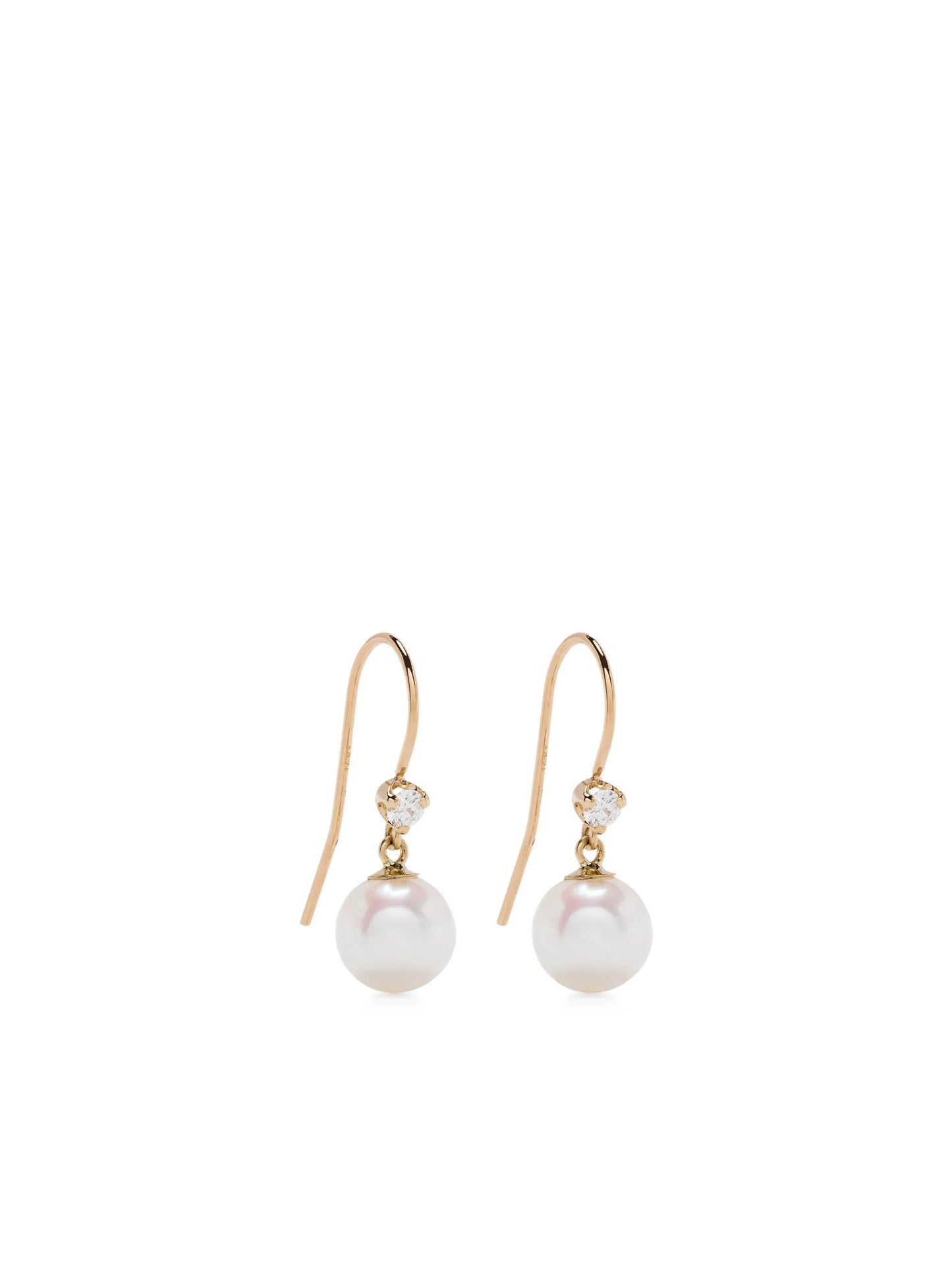 14kt gold wire hook earrings