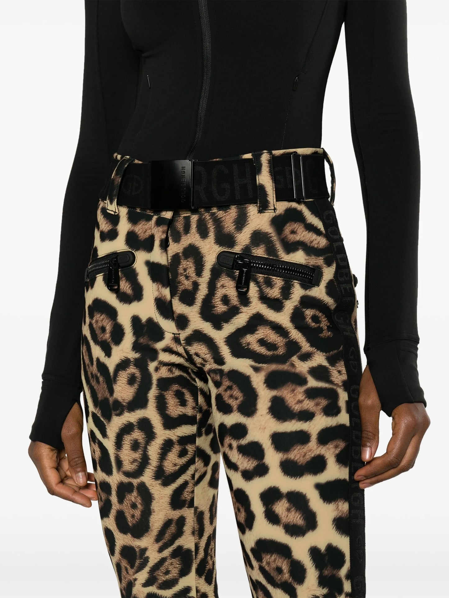Jaguar-print ski bottom