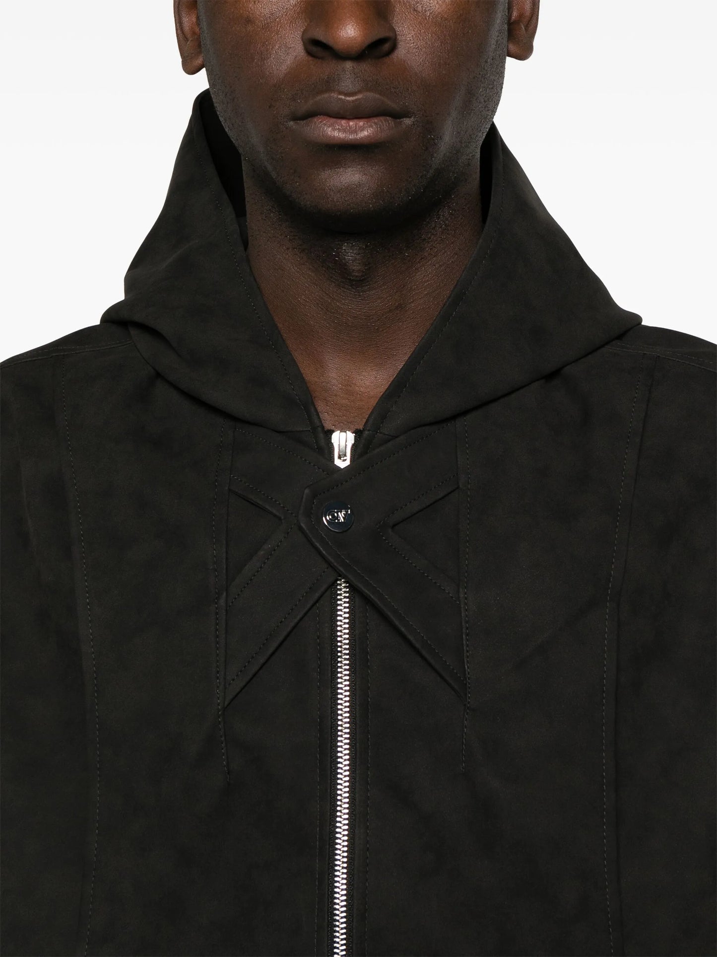 Jukebox sleeveless hooded jacket
