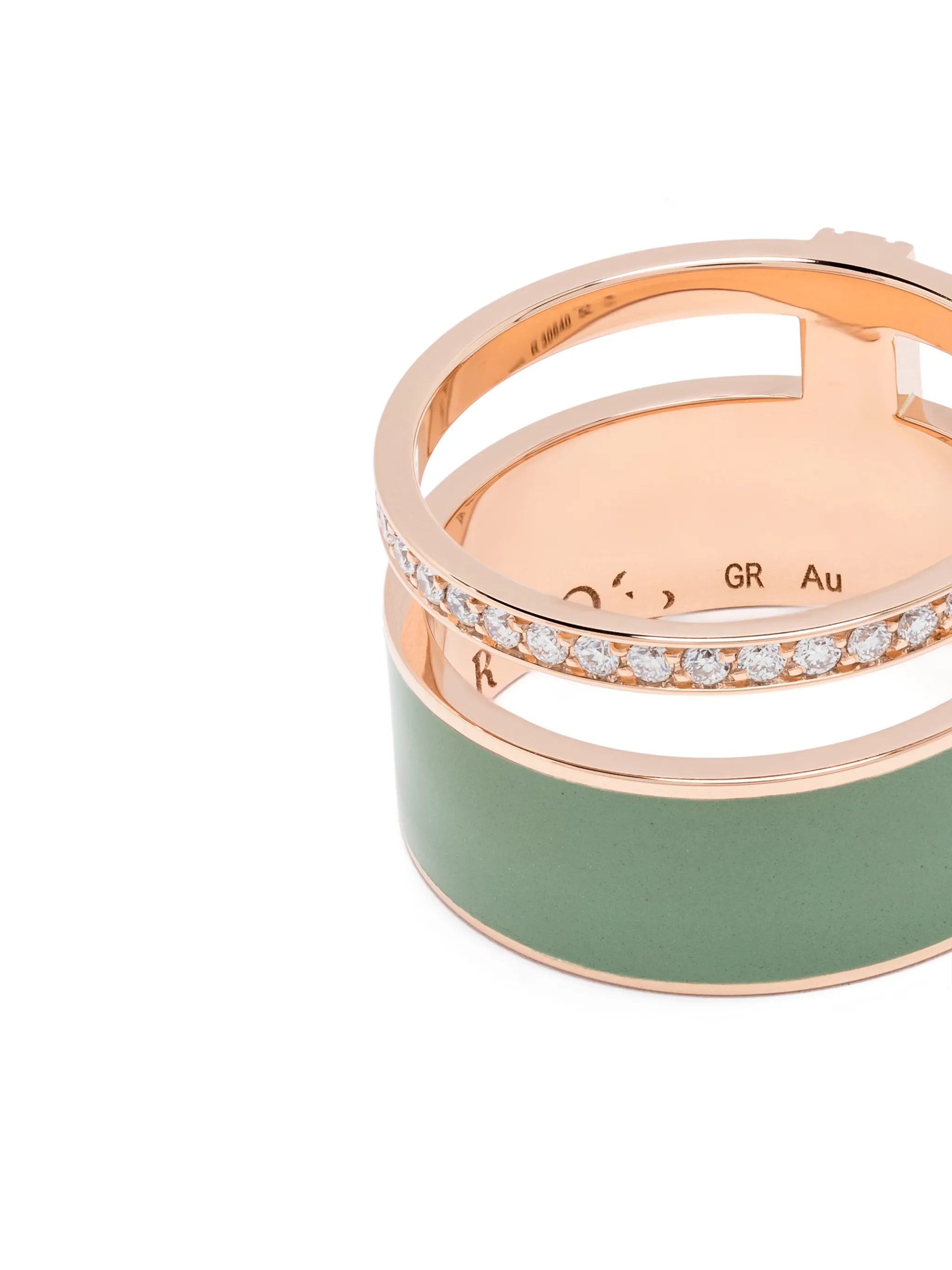 18kt rose gold Berbere diamond ring